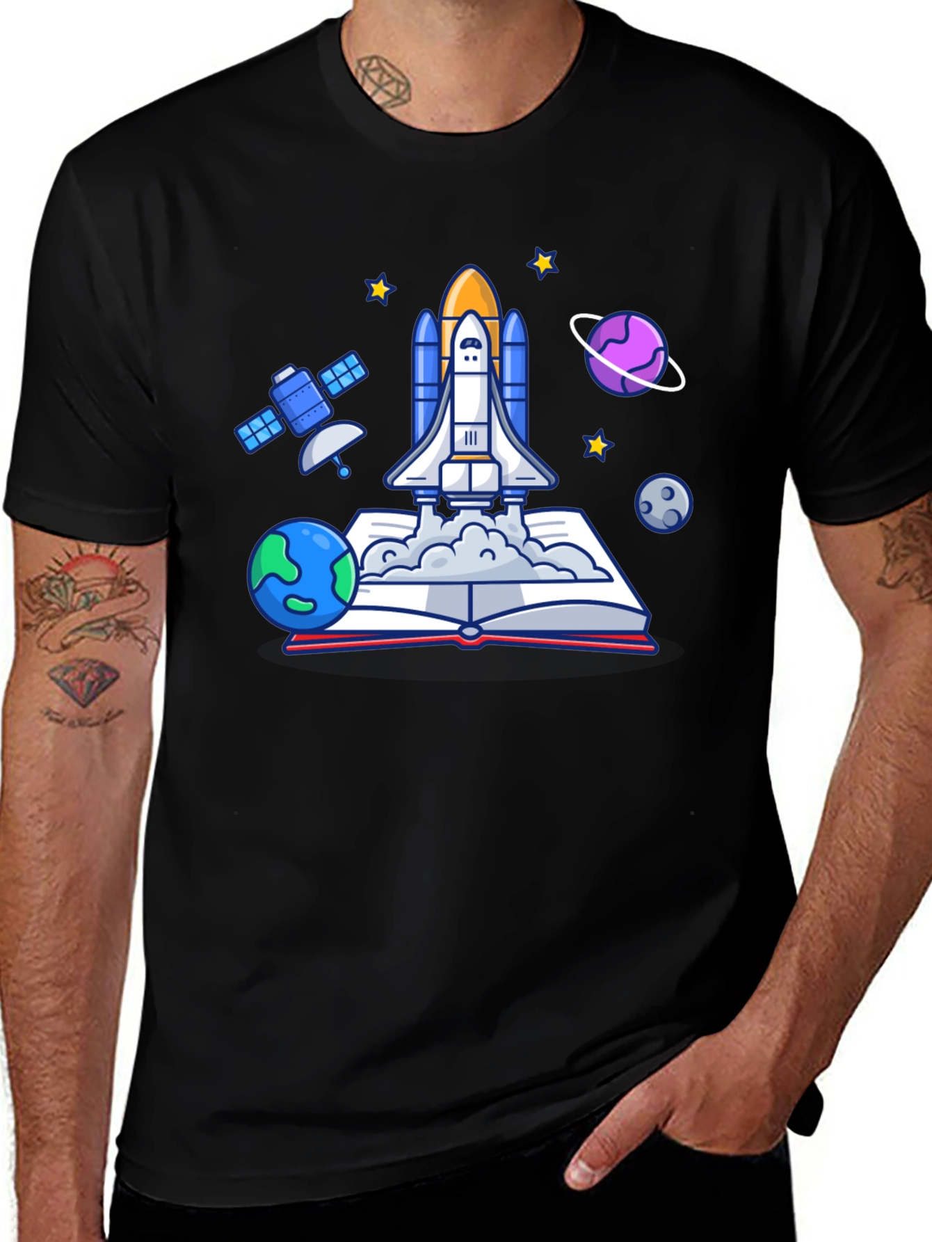 Variant 9 of Space Shuttle Book Launch Graphic Tee