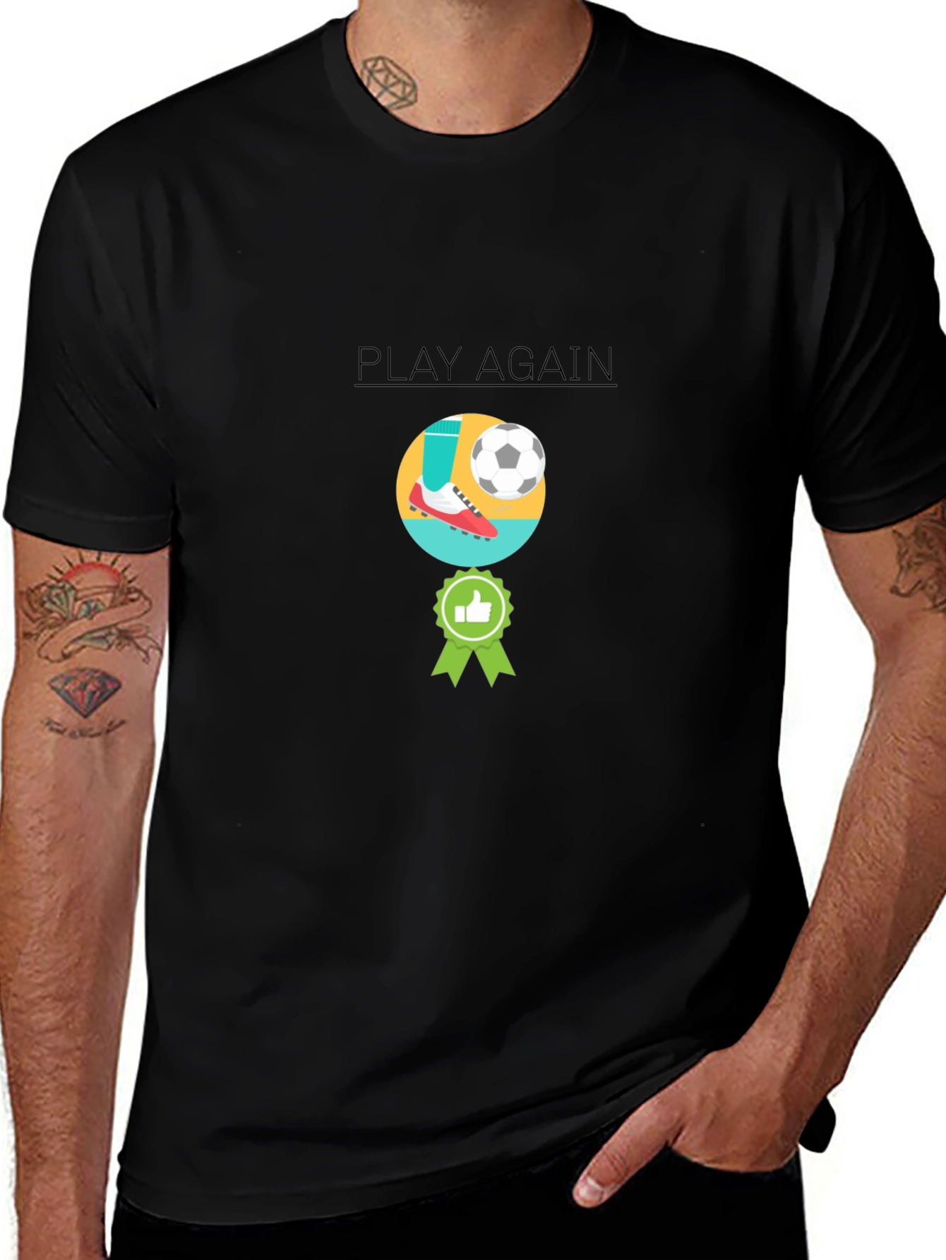 Play Again T-Shirt - Soccer Fan Tee