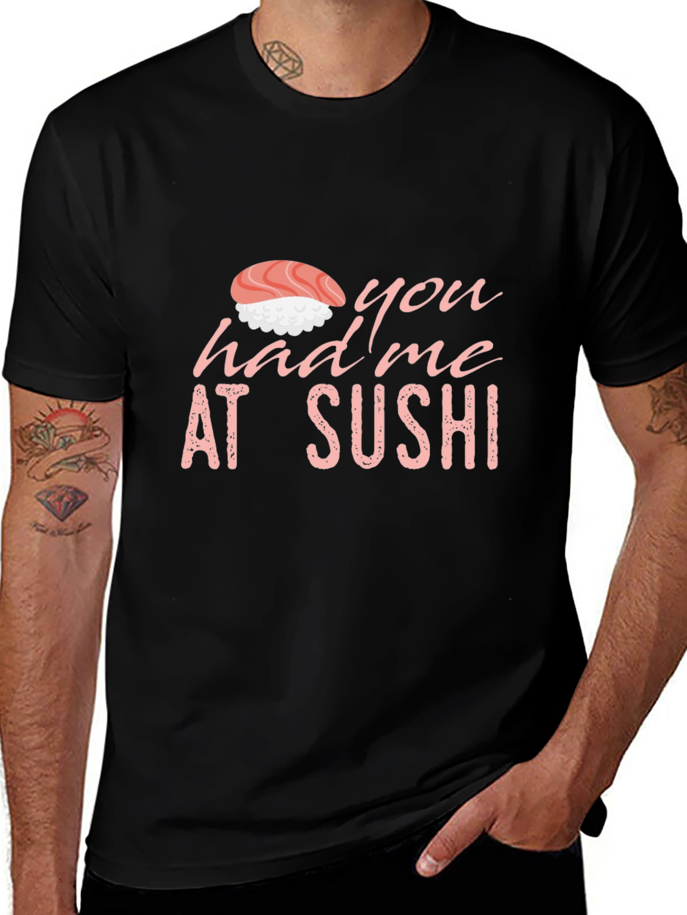 Variant 2 of Sushi Lover Graphic Tee - You Had Me at Sushi