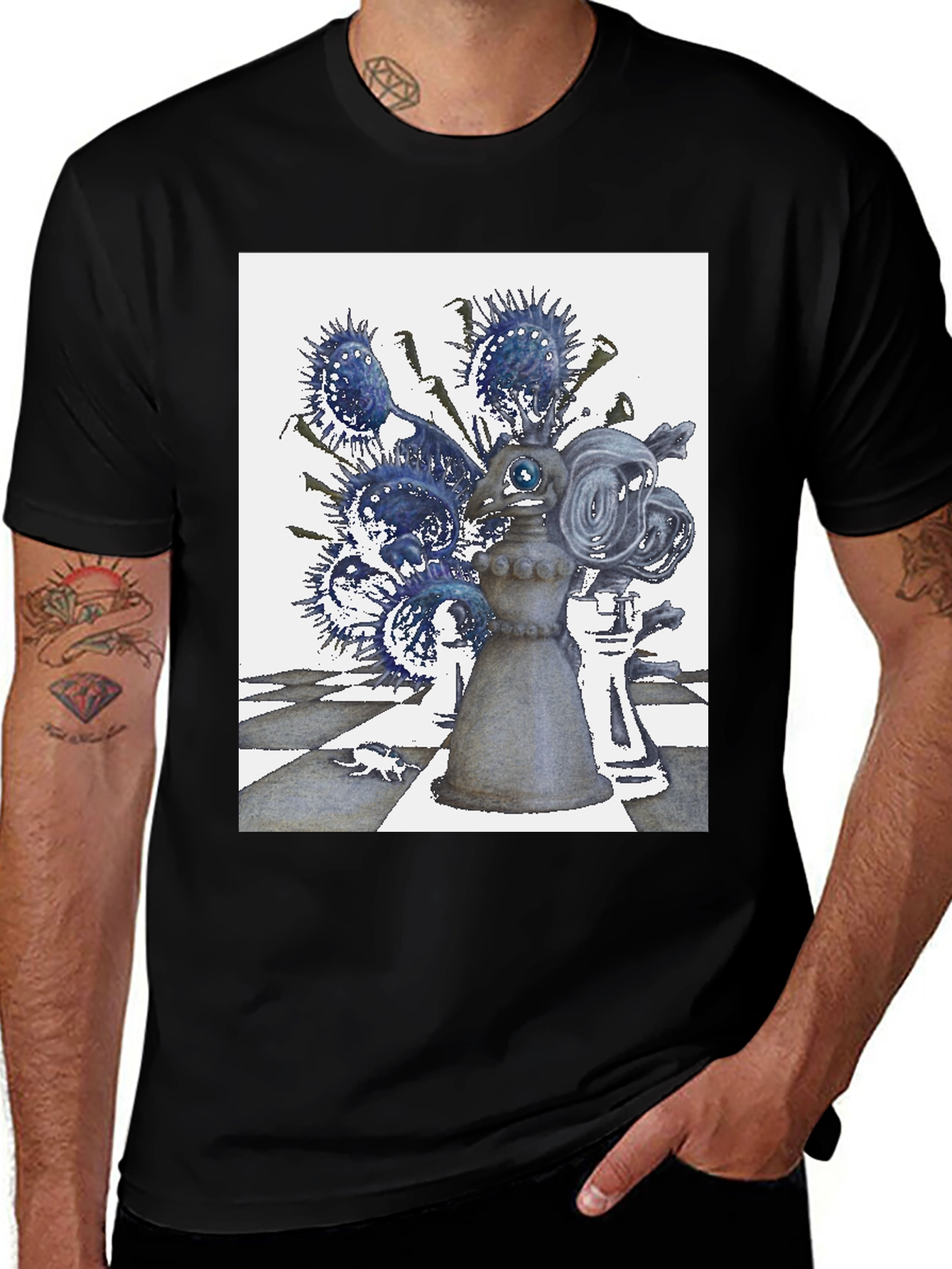 Variant 23 of Surreal Chess T-Shirt - Artistic Print