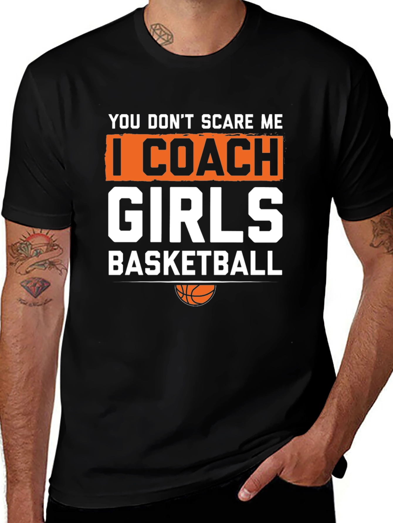 Variant 10 of Girls Basketball Coach T-Shirt - Funny Graphic Tee