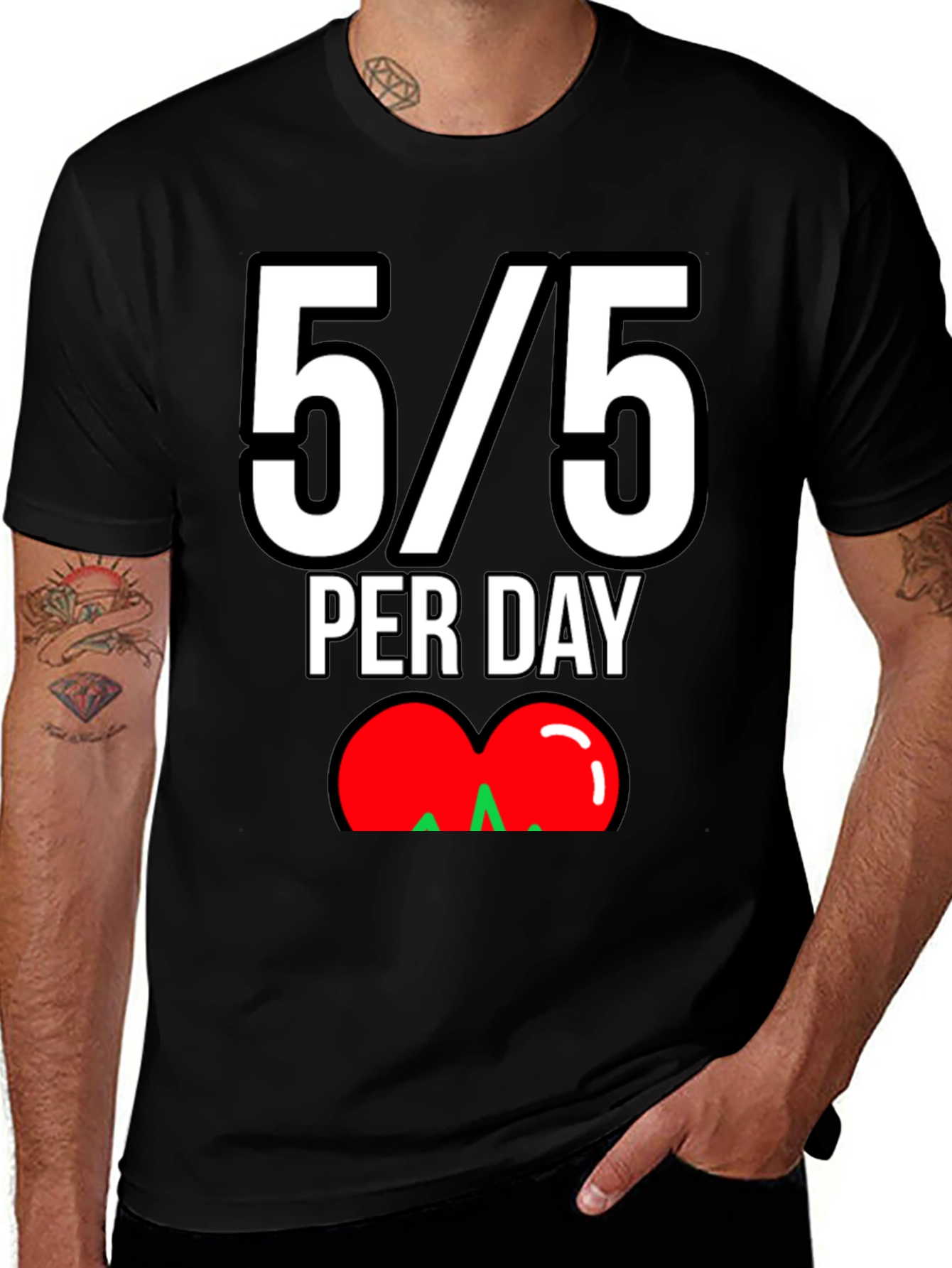 5/5 Per Day T-Shirt - Fun & Unique Design