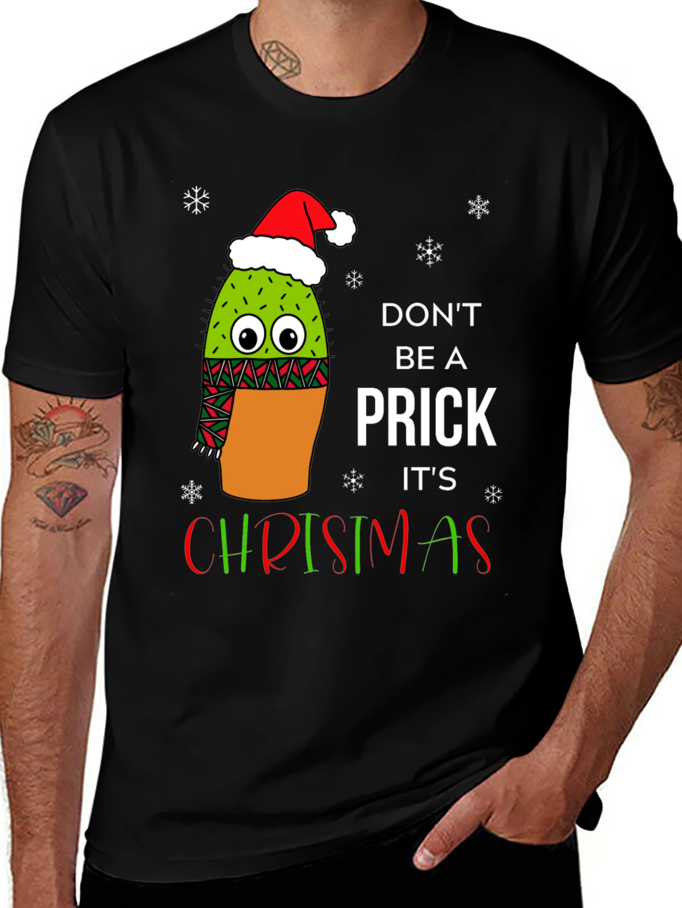 Variant 26 of Funny Christmas Cactus T-Shirt