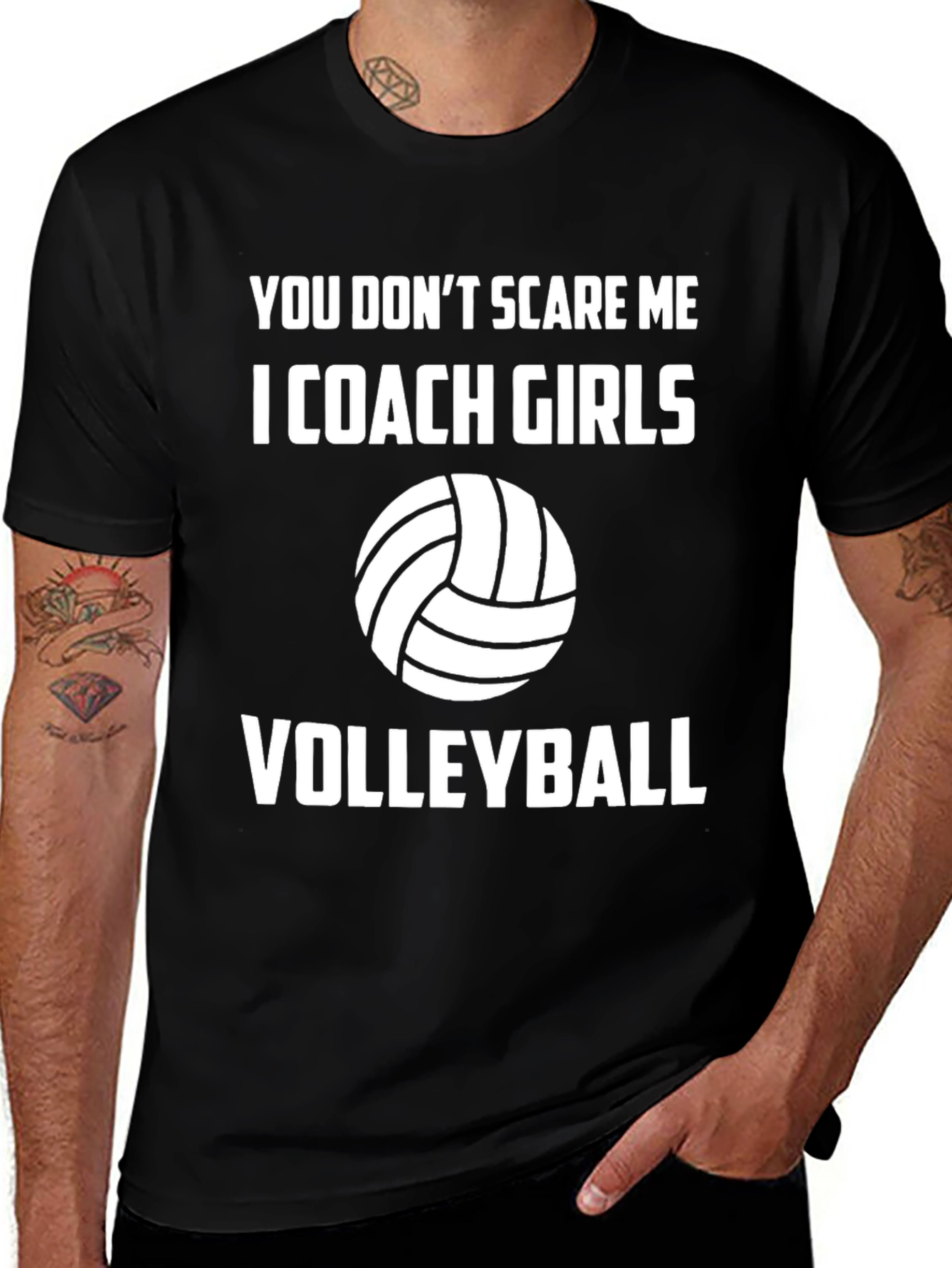 Variant 5 of Funny Volleyball Coach T-Shirt