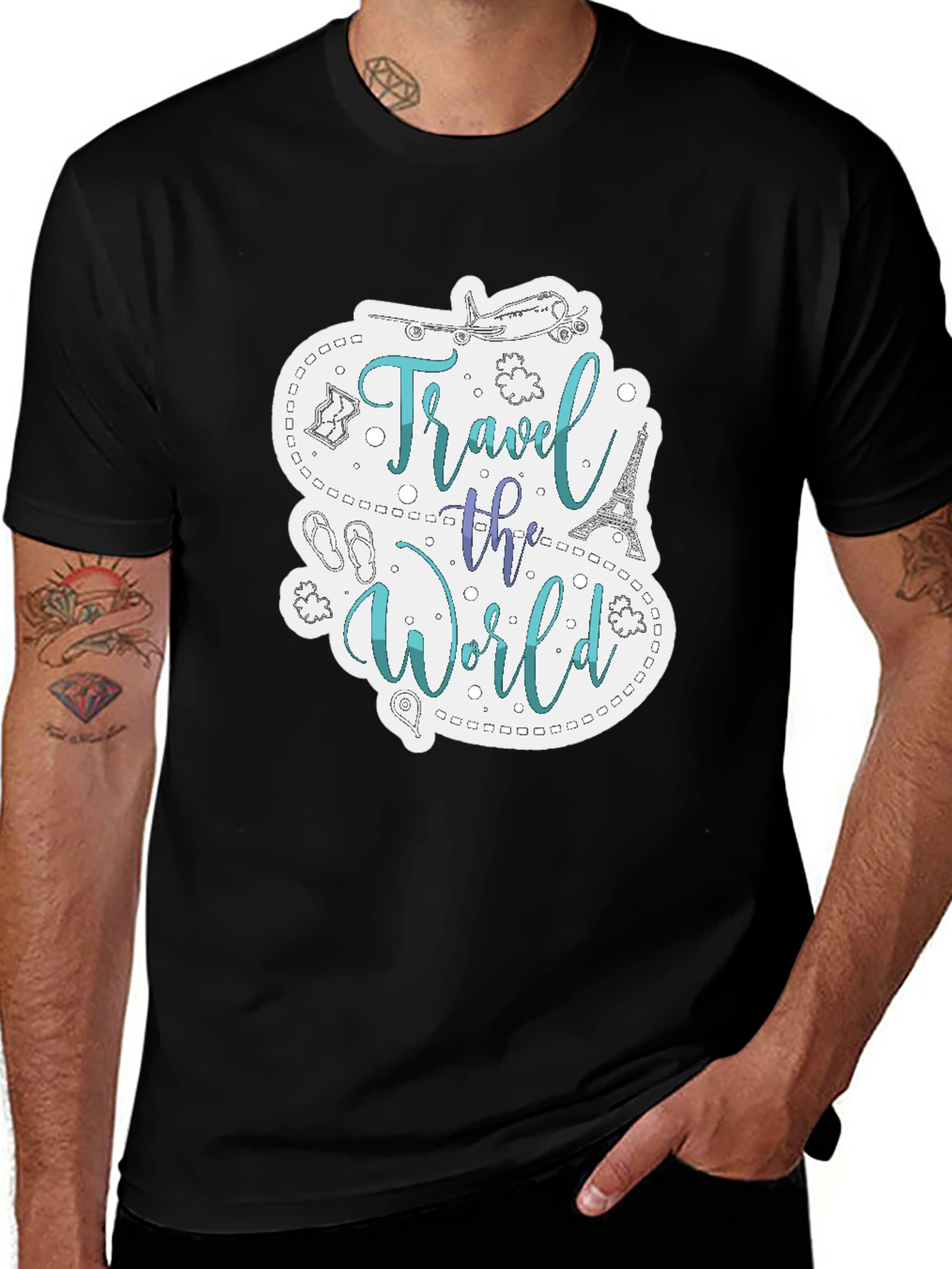 Variant 21 of Travel the World Graphic T-Shirt