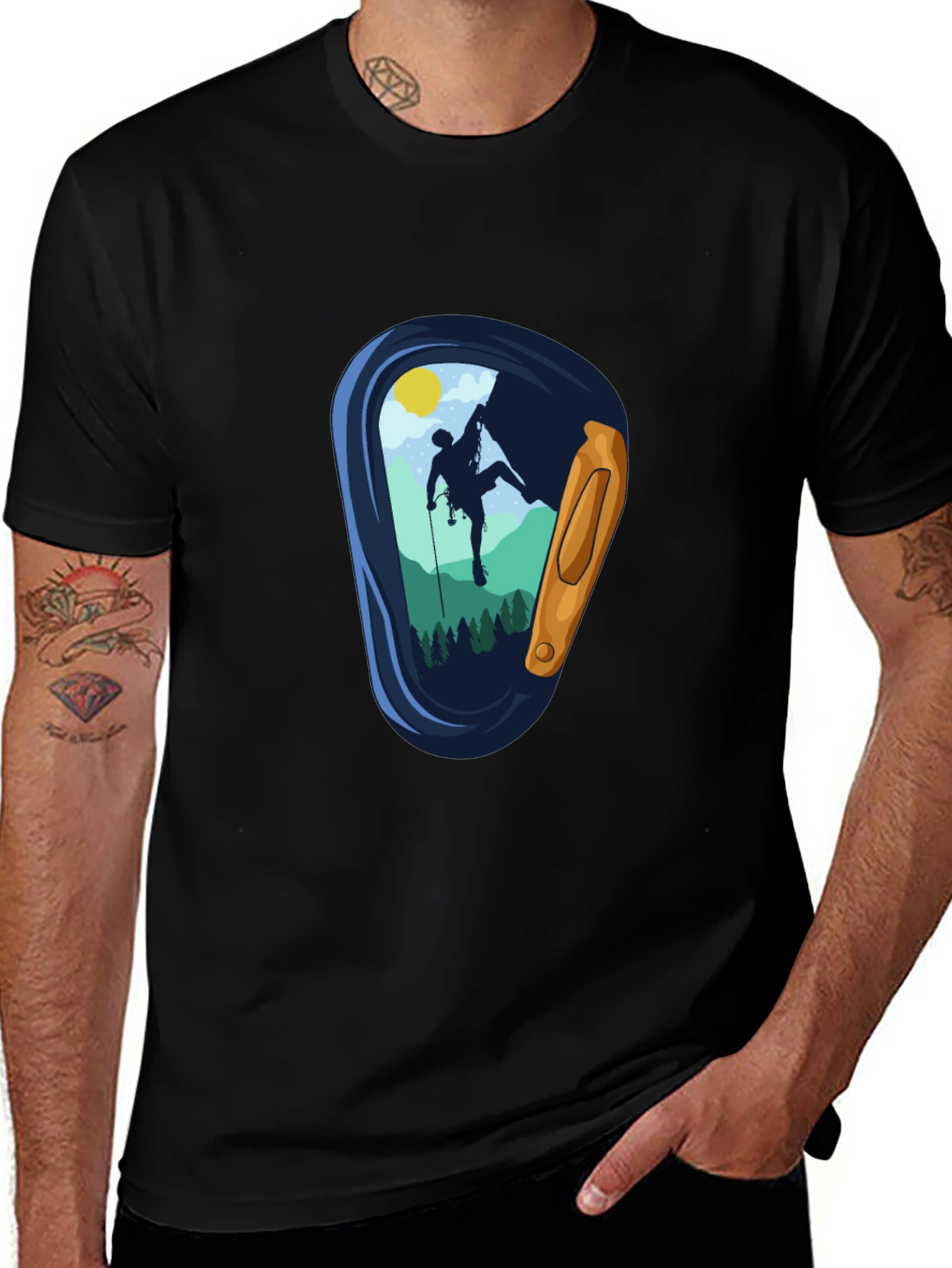 Climbing Carabiner Graphic T-Shirt - Adventure Ready