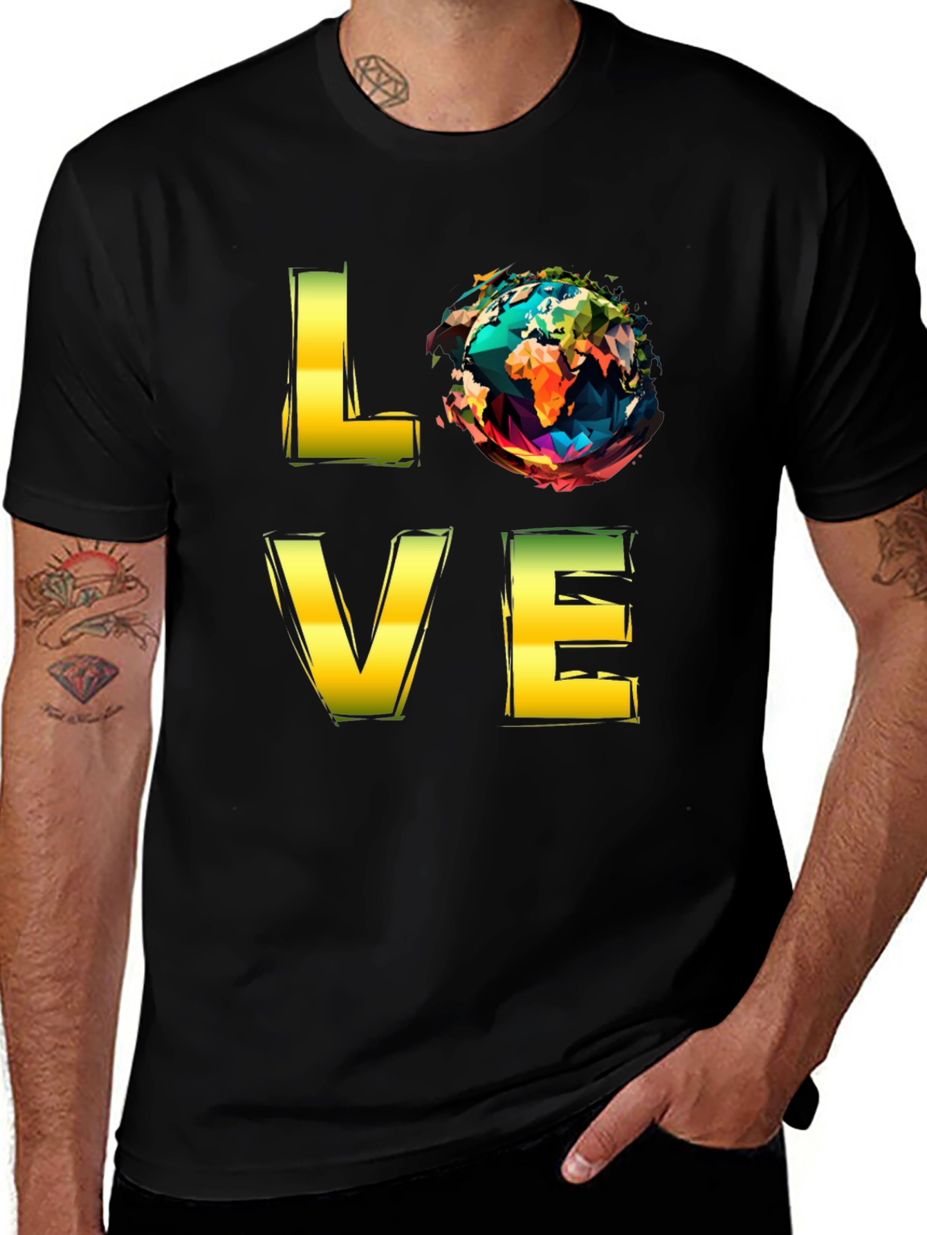 Variant 15 of Love Earth Graphic Tee - Eco Friendly Design