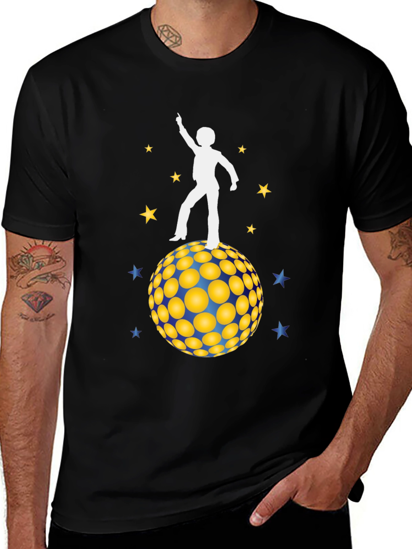 Variant 7 of Retro Disco Ball T-Shirt