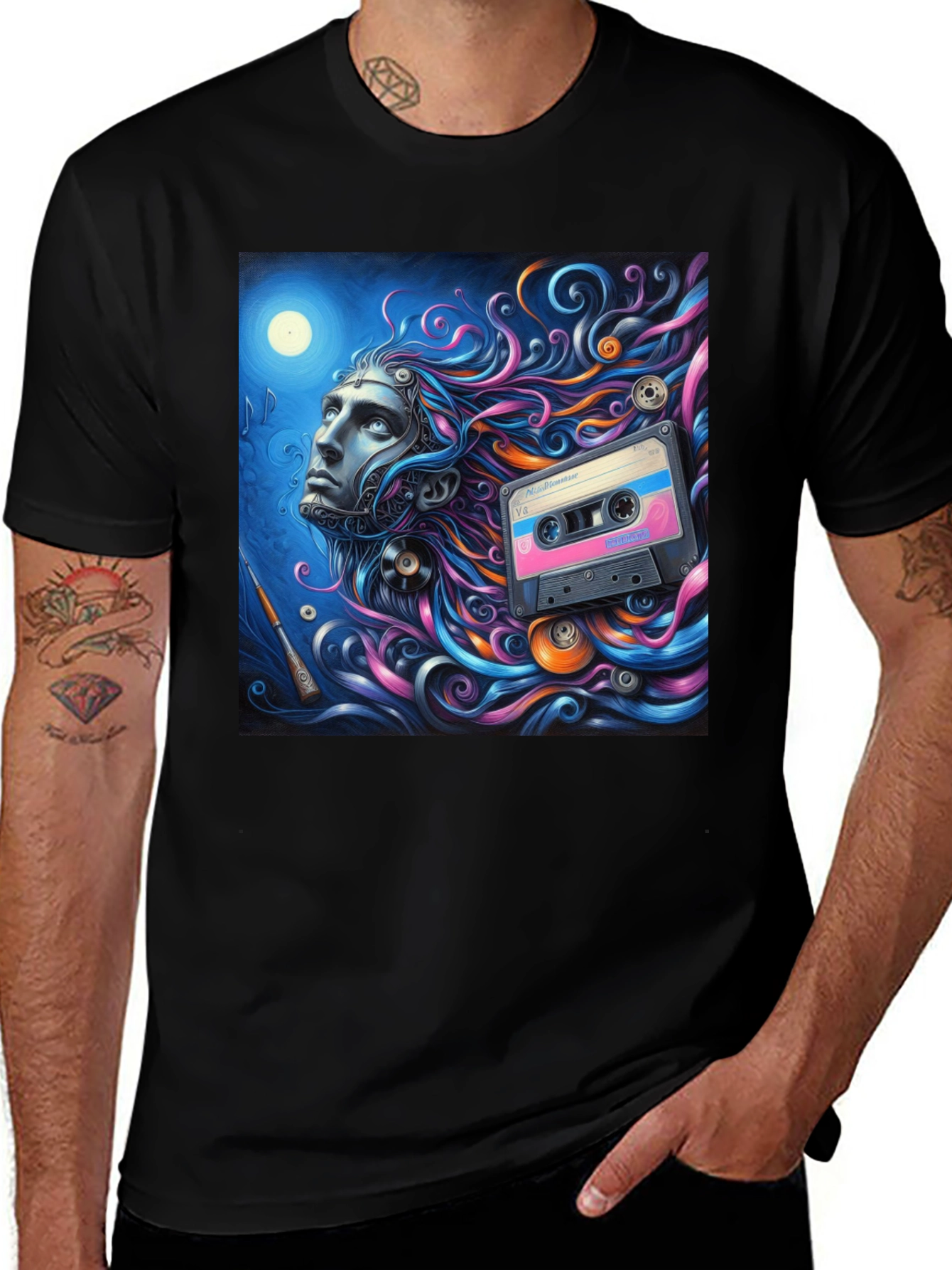 Variant 21 of Abstract Music Mind T-Shirt