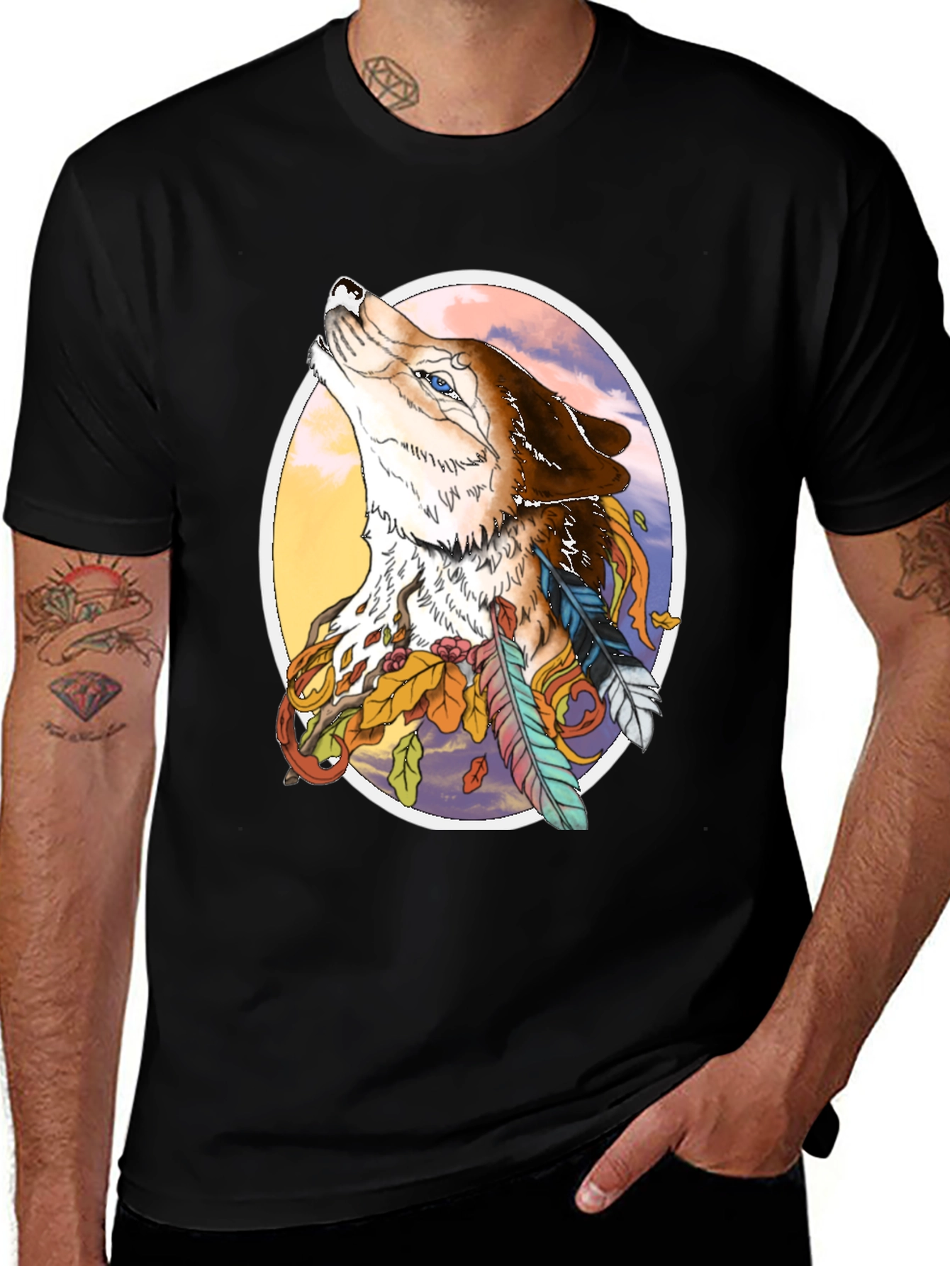 Variant 26 of Wolf & Feather Graphic Tee