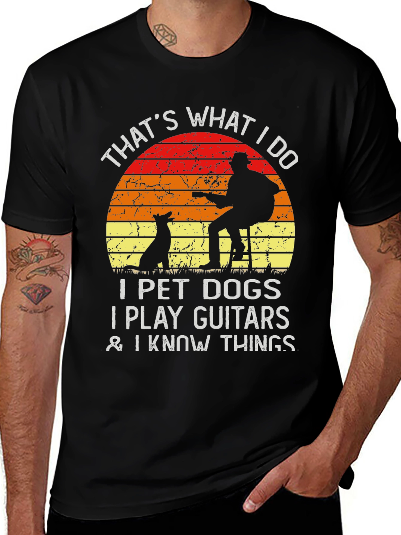 Variant 20 of Dog Lover Guitarist T-Shirt