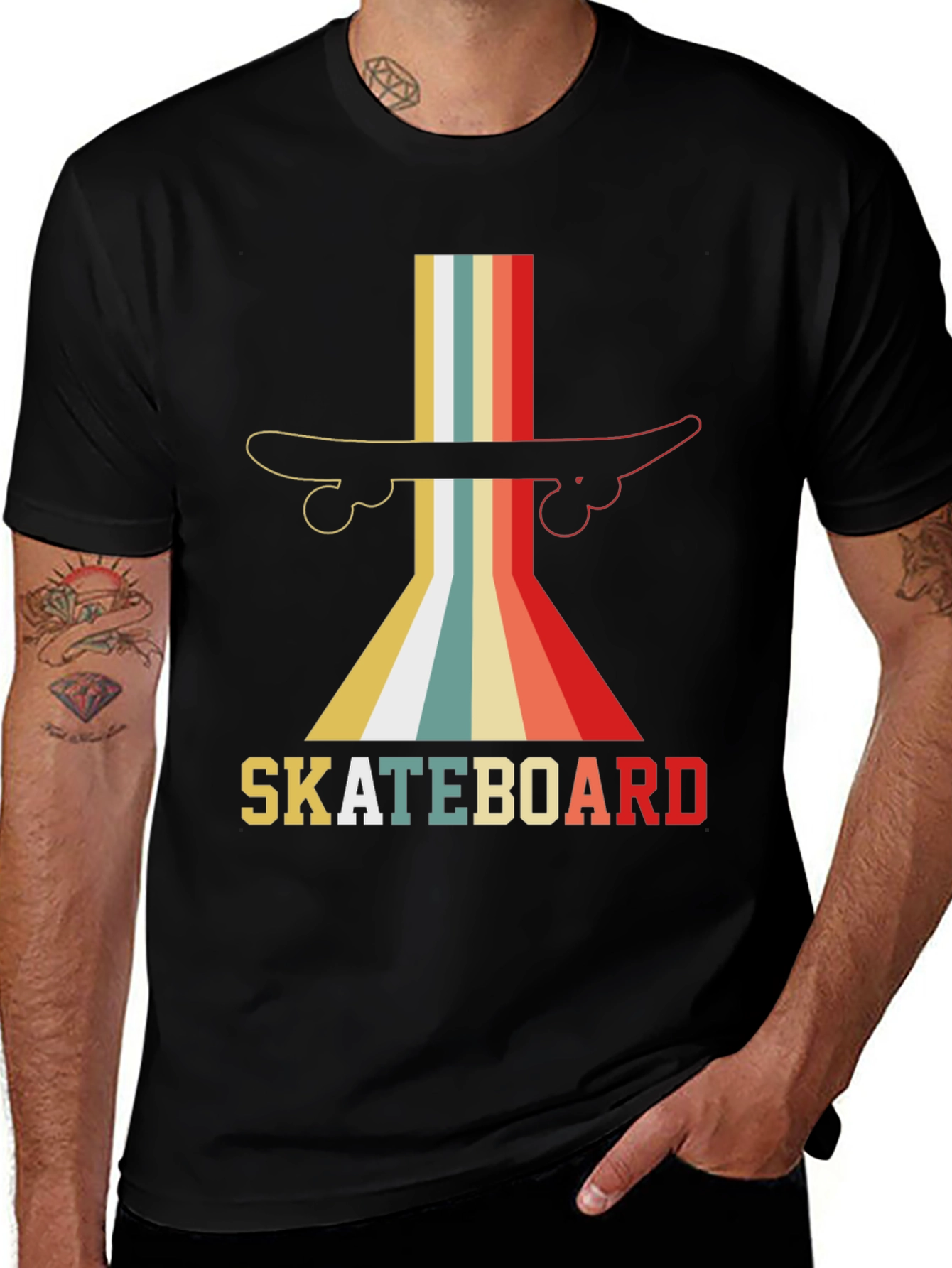 Variant 22 of Retro Skateboard Graphic Tee - Vintage Style Shirt