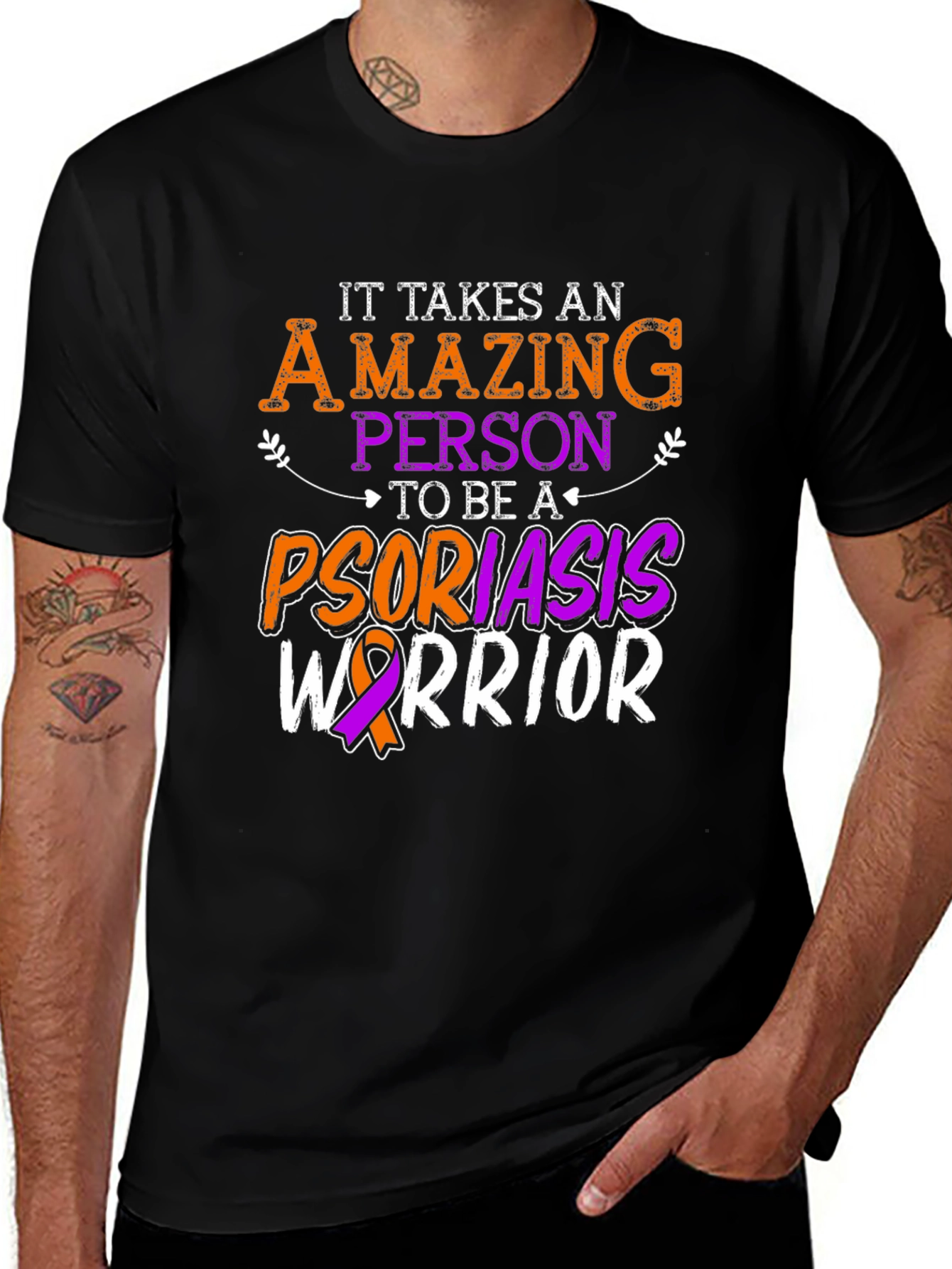 Psoriasis Warrior T-Shirt - Amazing Person Design