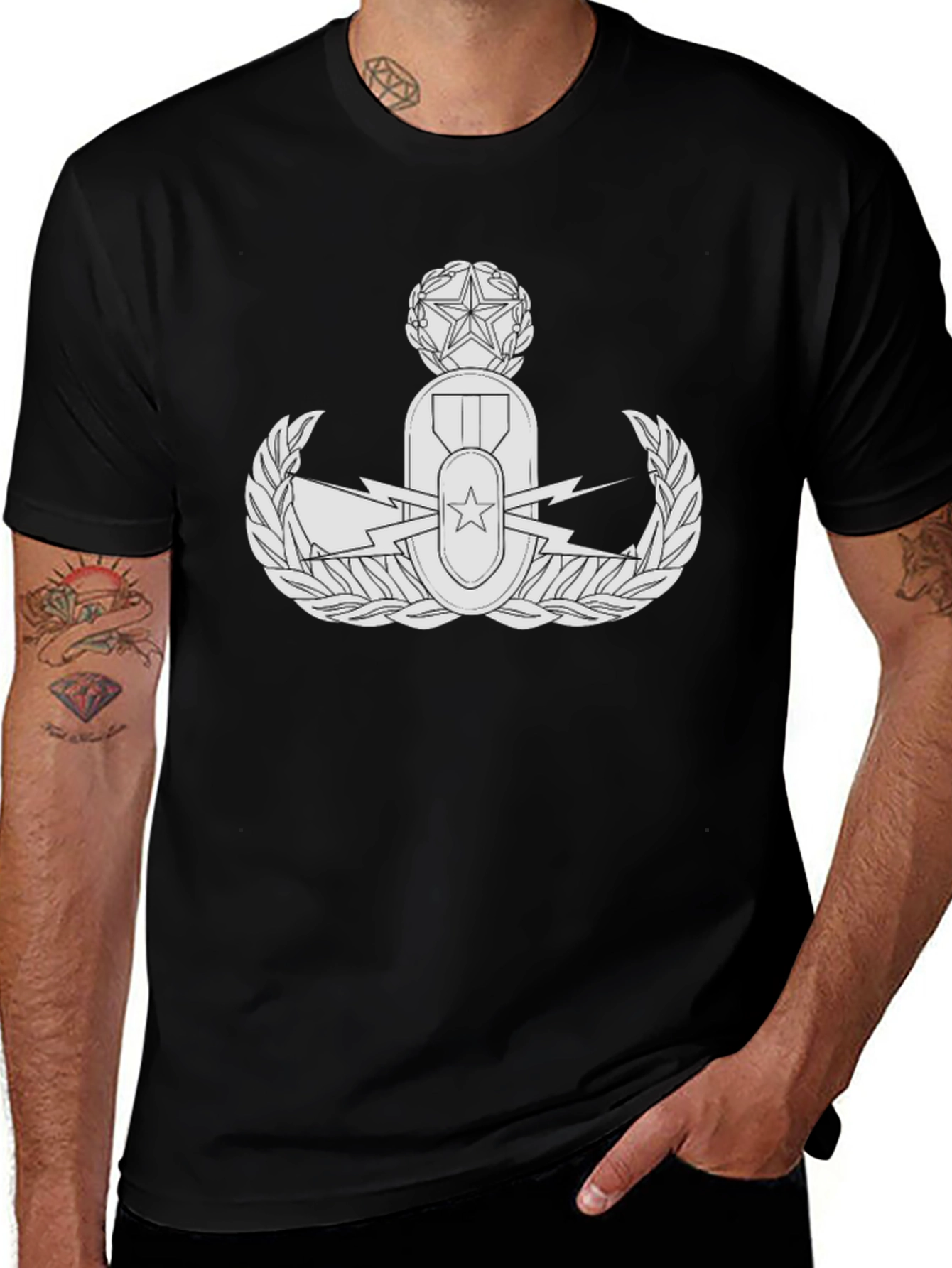 EOD Badge T-Shirt - Military Bomb Squad Gift Tee