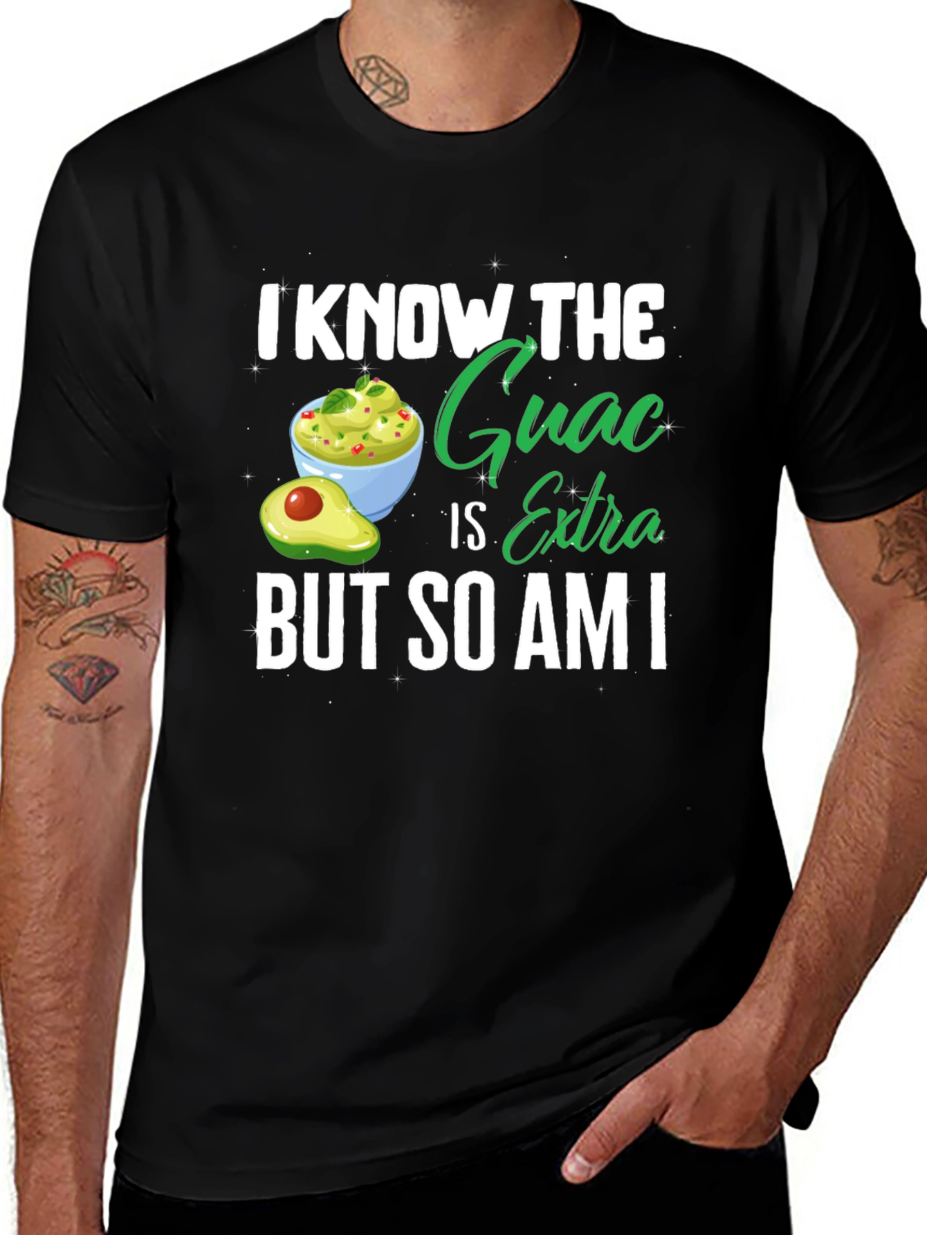 Guac Is Extra Tee - Avocado Lover's Shirt