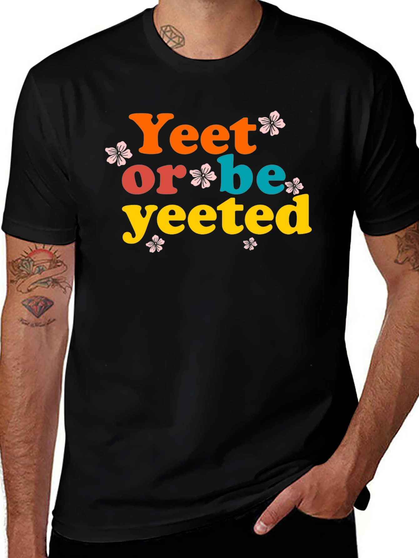 Variant 4 of Yeet or Be Yeeted Black Graphic Tee
