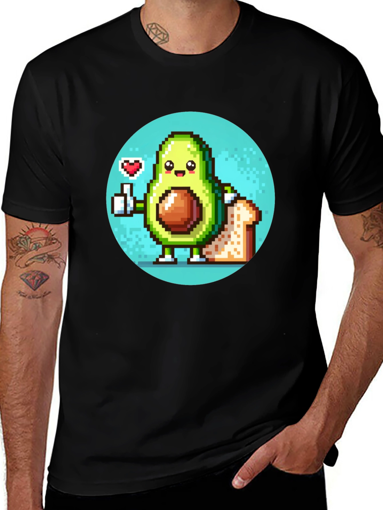 Variant 29 of Avocado Toast Pixel Art T-Shirt