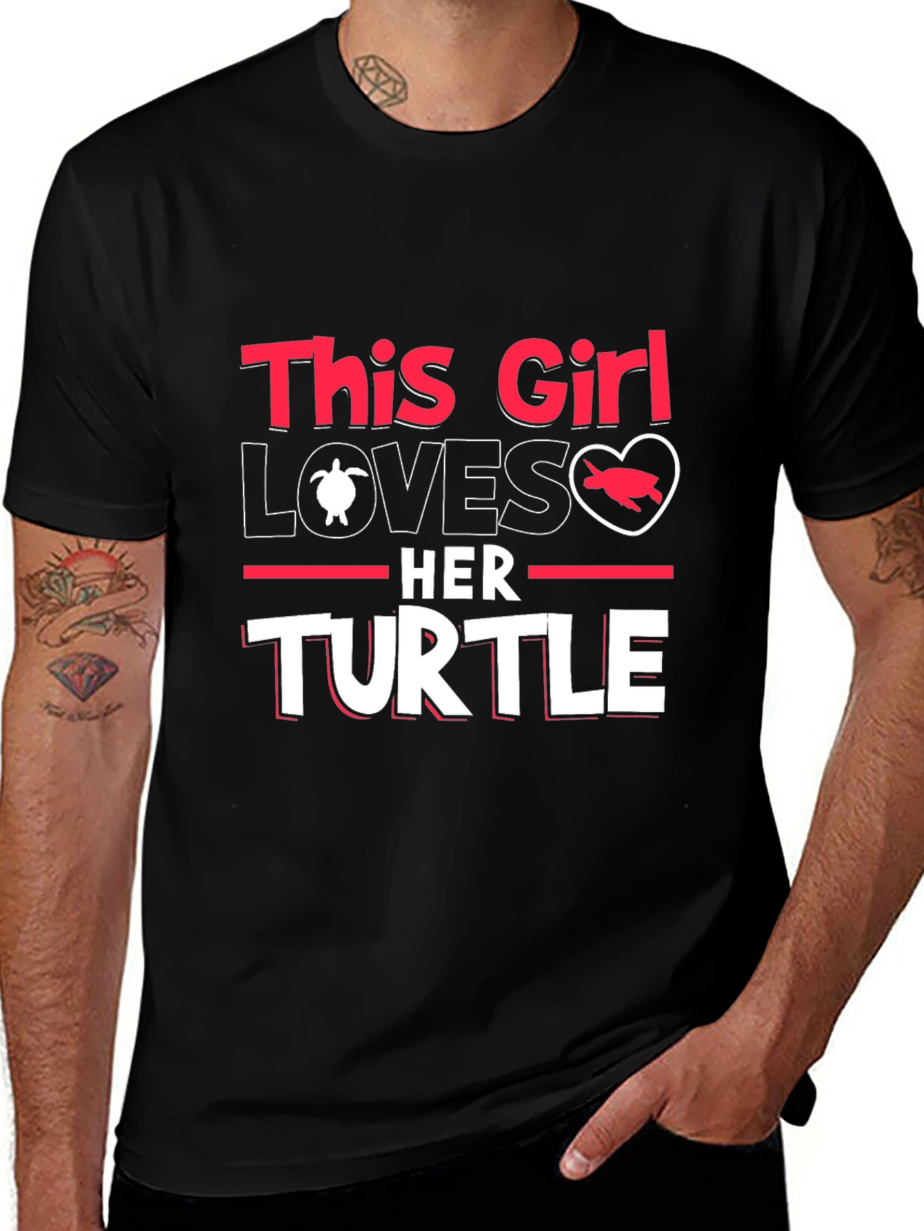 Variant 15 of This Girl Loves Her Turtle T-Shirt