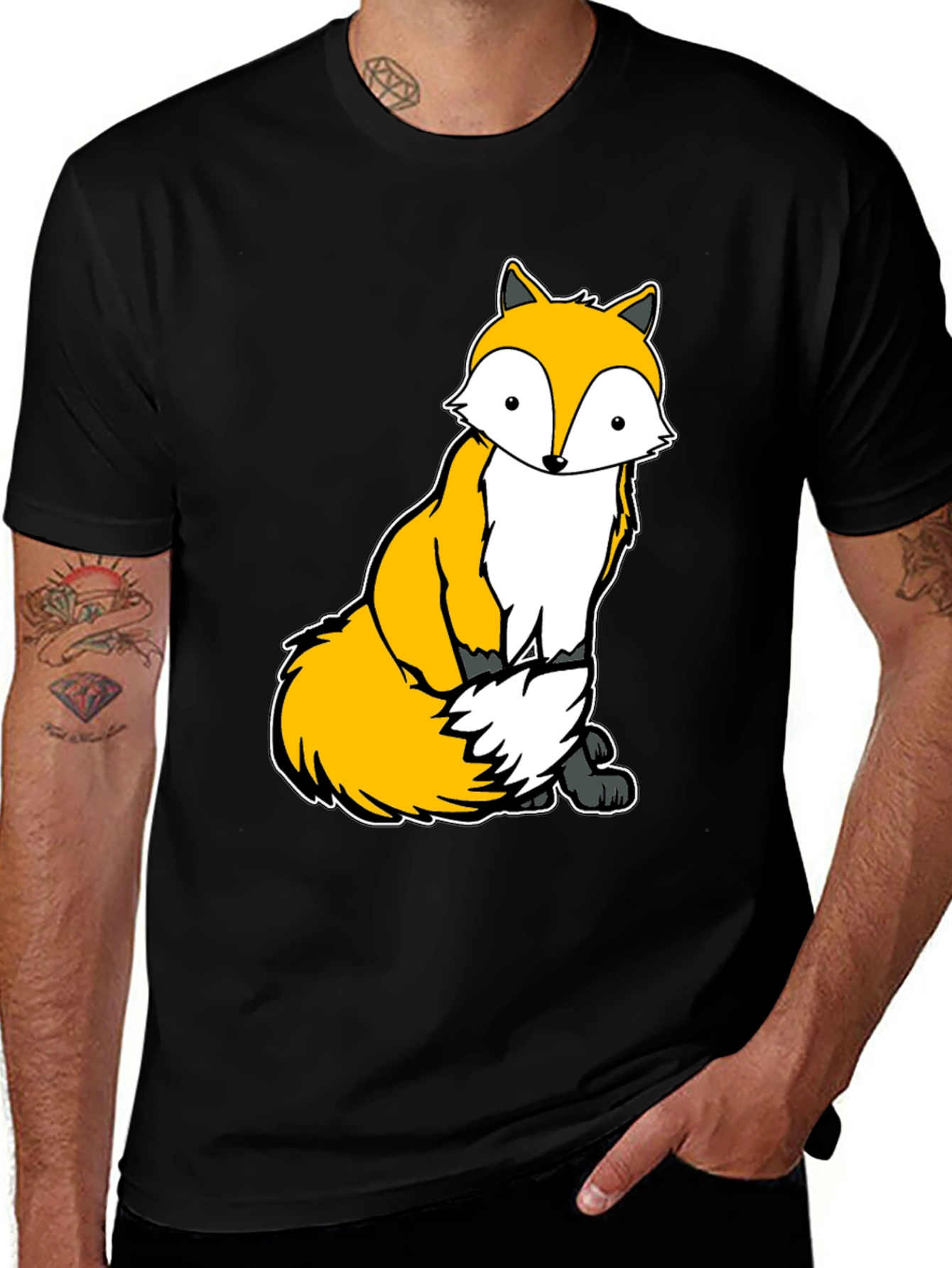 Variant 20 of Cute Fox Graphic Tee - Unisex Soft Cotton T-Shirt
