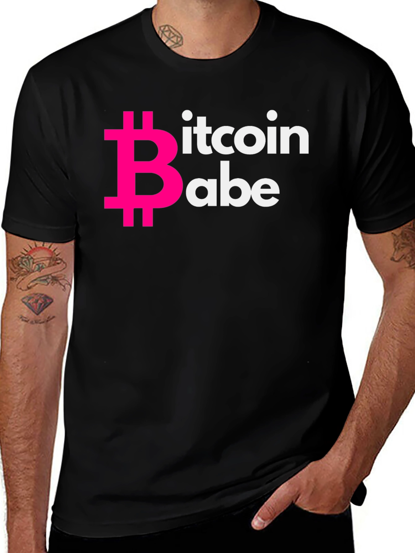 Variant 2 of Bitcoin Babe Black Graphic Tee