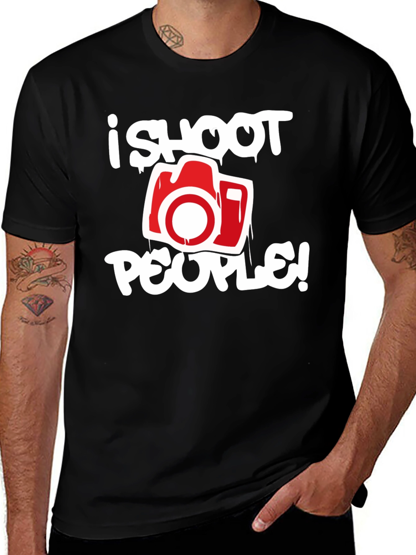 Variant 26 of I Shoot People Camera Graphic T-Shirt