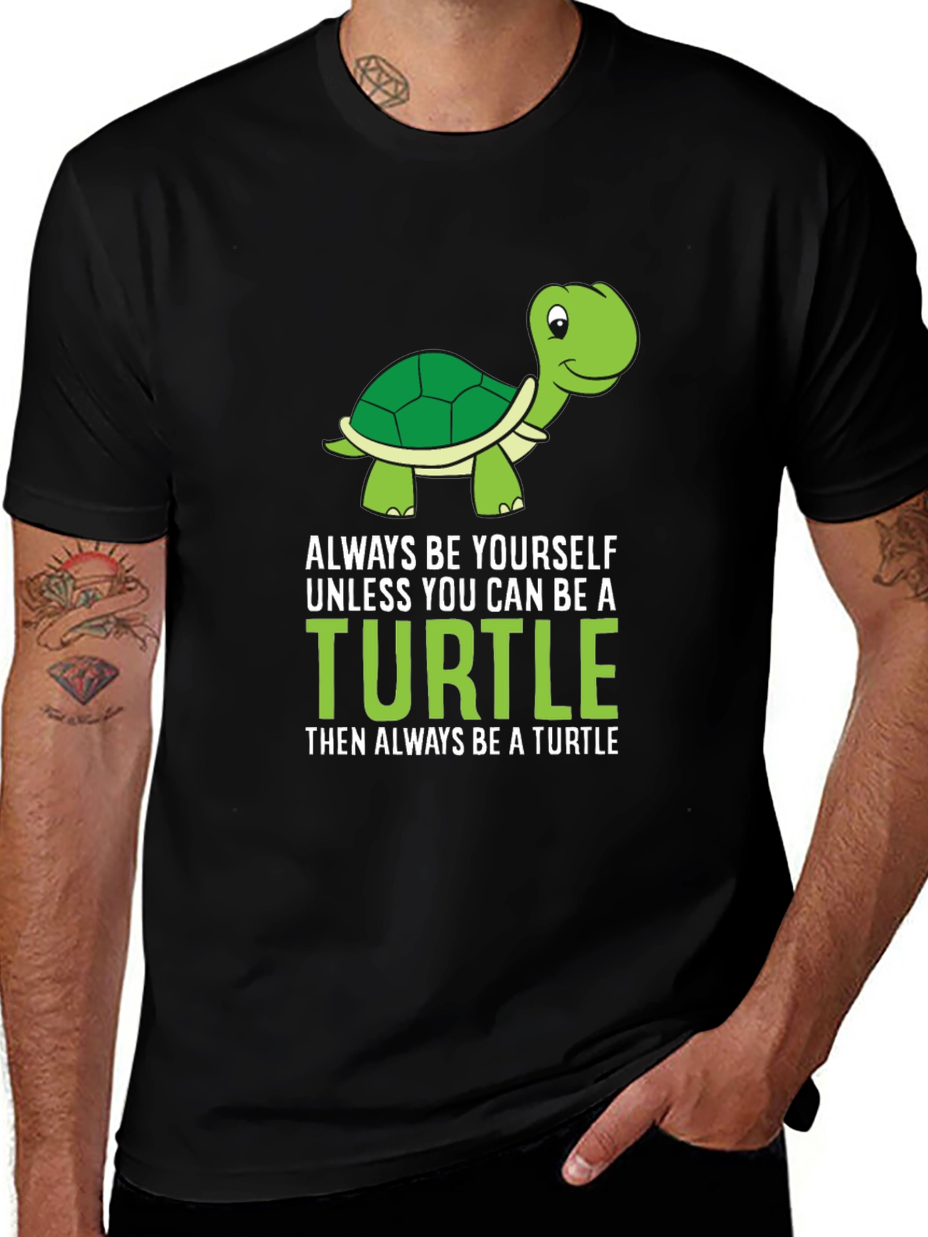 Variant 28 of Funny Turtle T-Shirt - Always Be Yourself