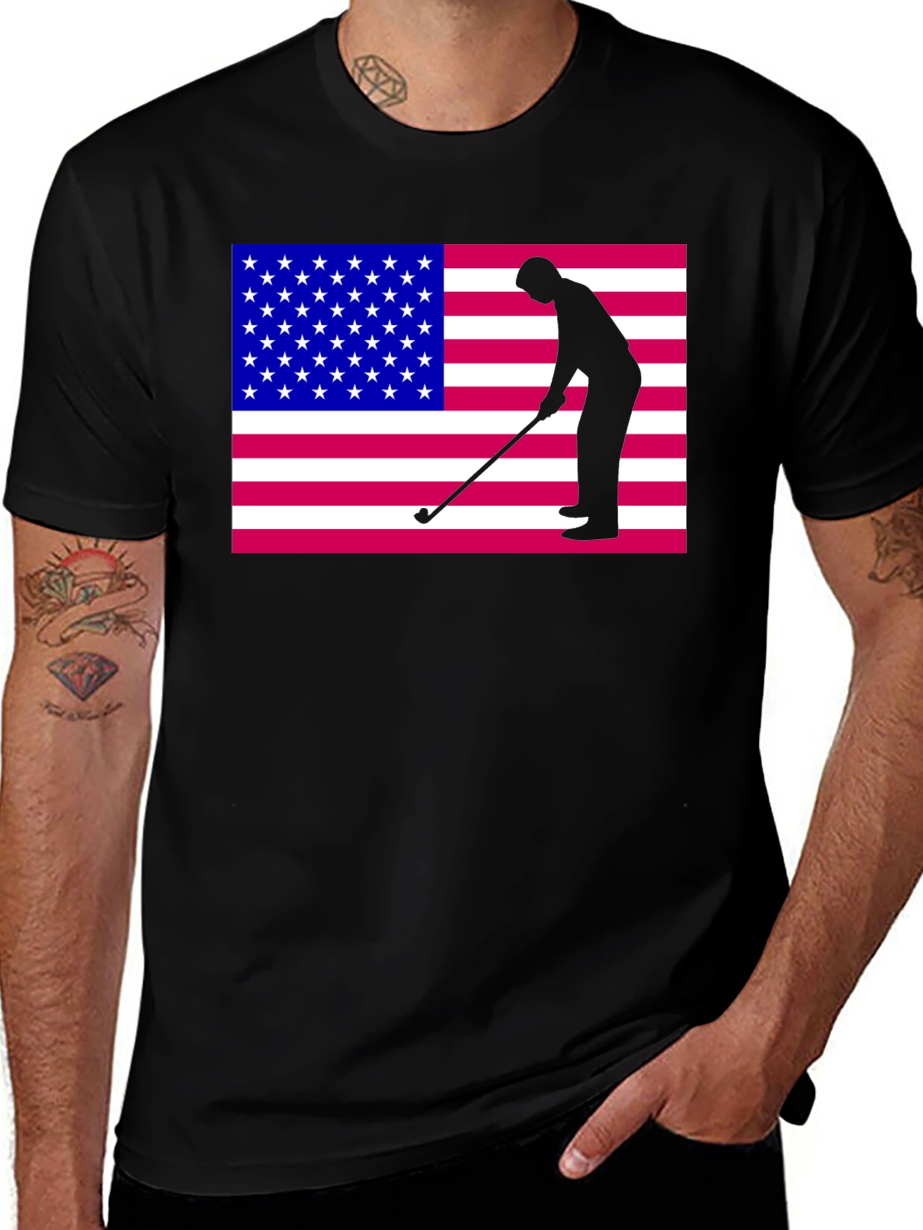 Variant 24 of American Golfer Silhouette T-Shirt