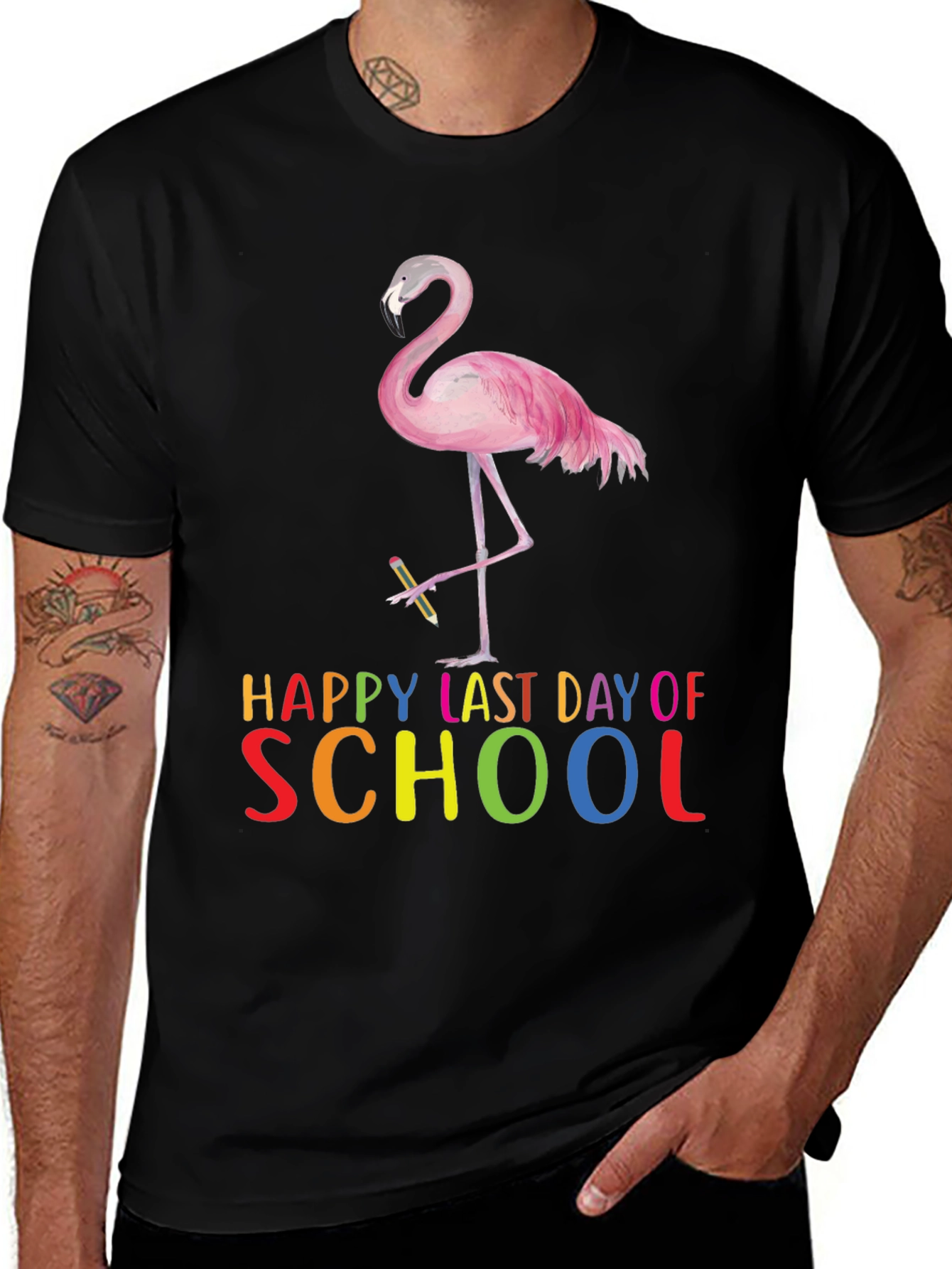 Variant 13 of Happy Last Day of School Flamingo T-Shirt