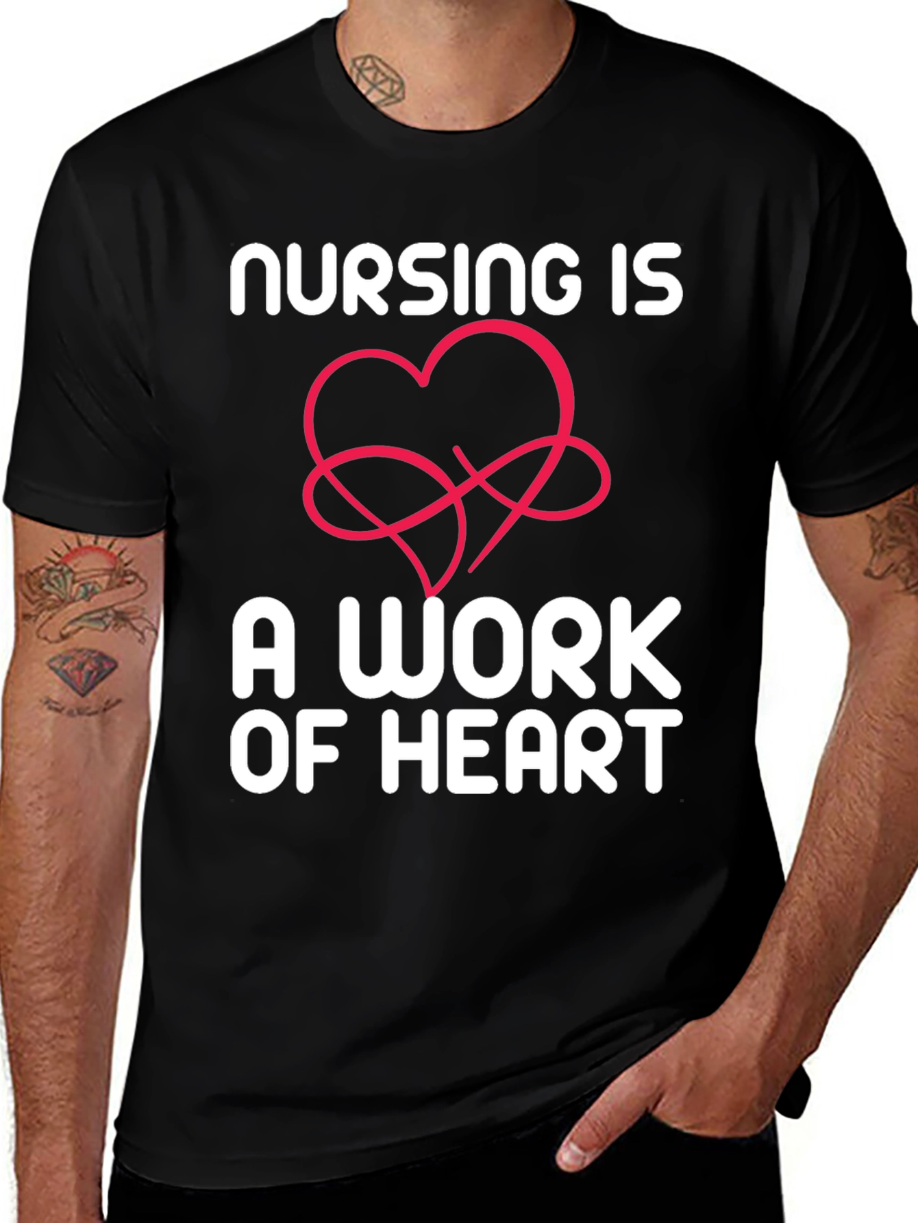 Variant 18 of Nursing is a Work of Heart T-Shirt
