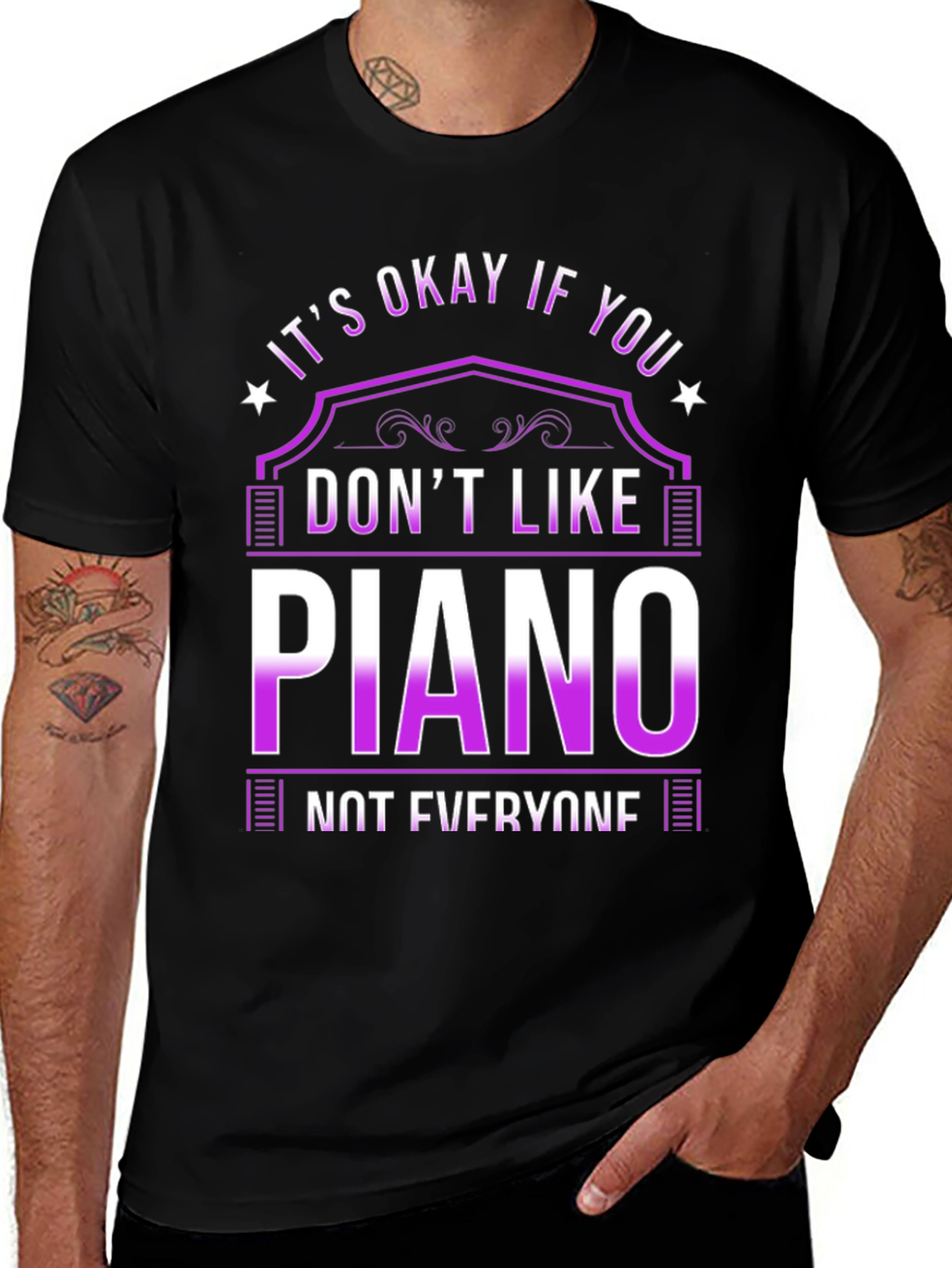 Variant 3 of It's Okay If You Don't Like Piano T-Shirt