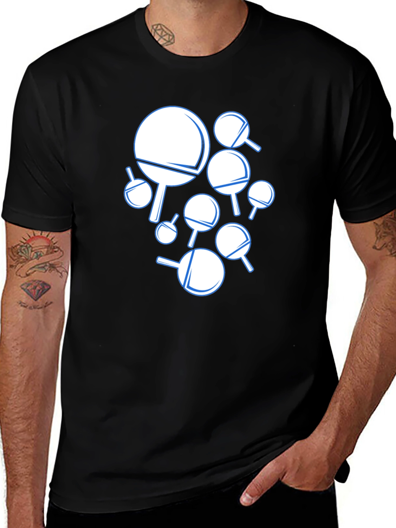 Variant 18 of Ping Pong Paddle Graphic T-Shirt