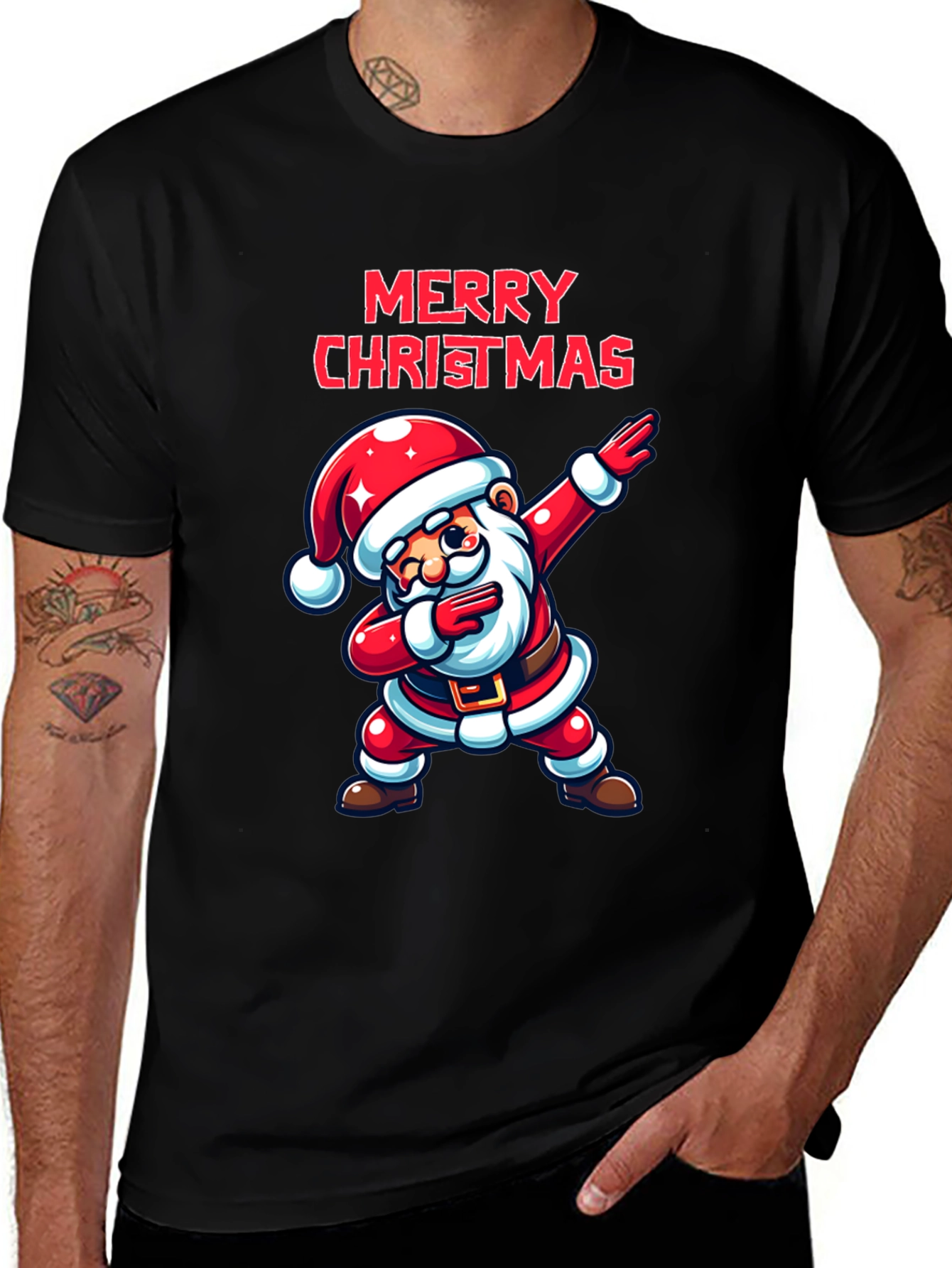 Dabbing Santa Merry Christmas T-Shirt