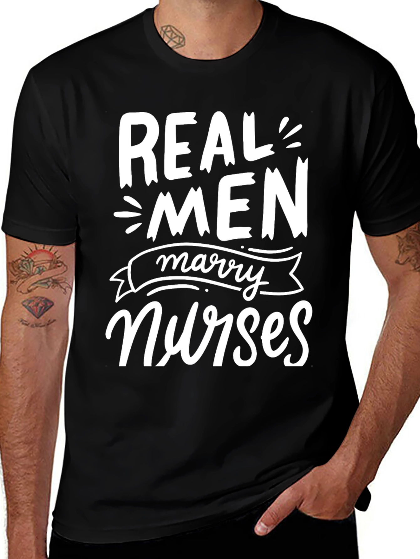 Variant 23 of Real Men Marry Nurses Graphic Tee