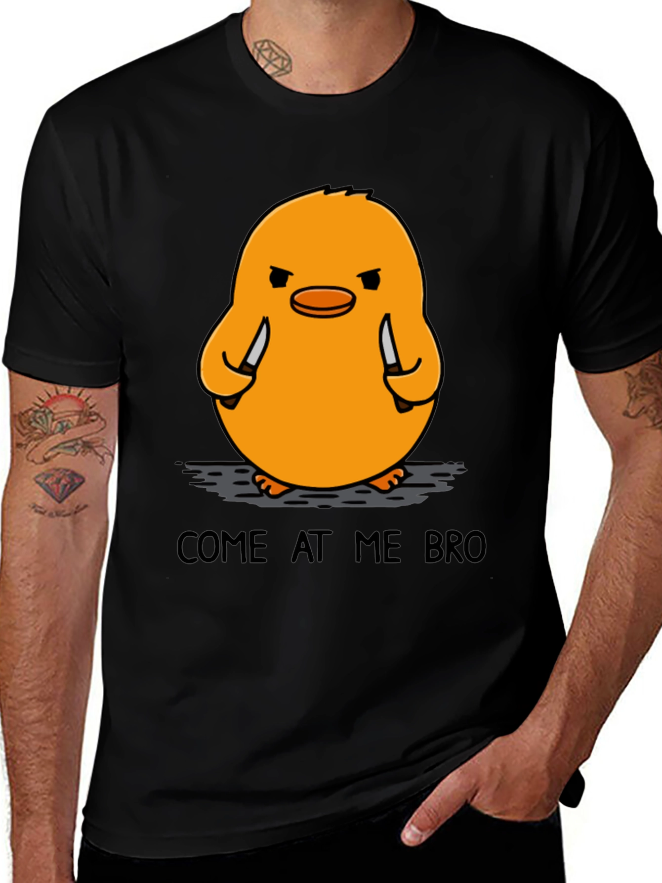 Variant 19 of Come At Me Bro Funny Chicken T-Shirt
