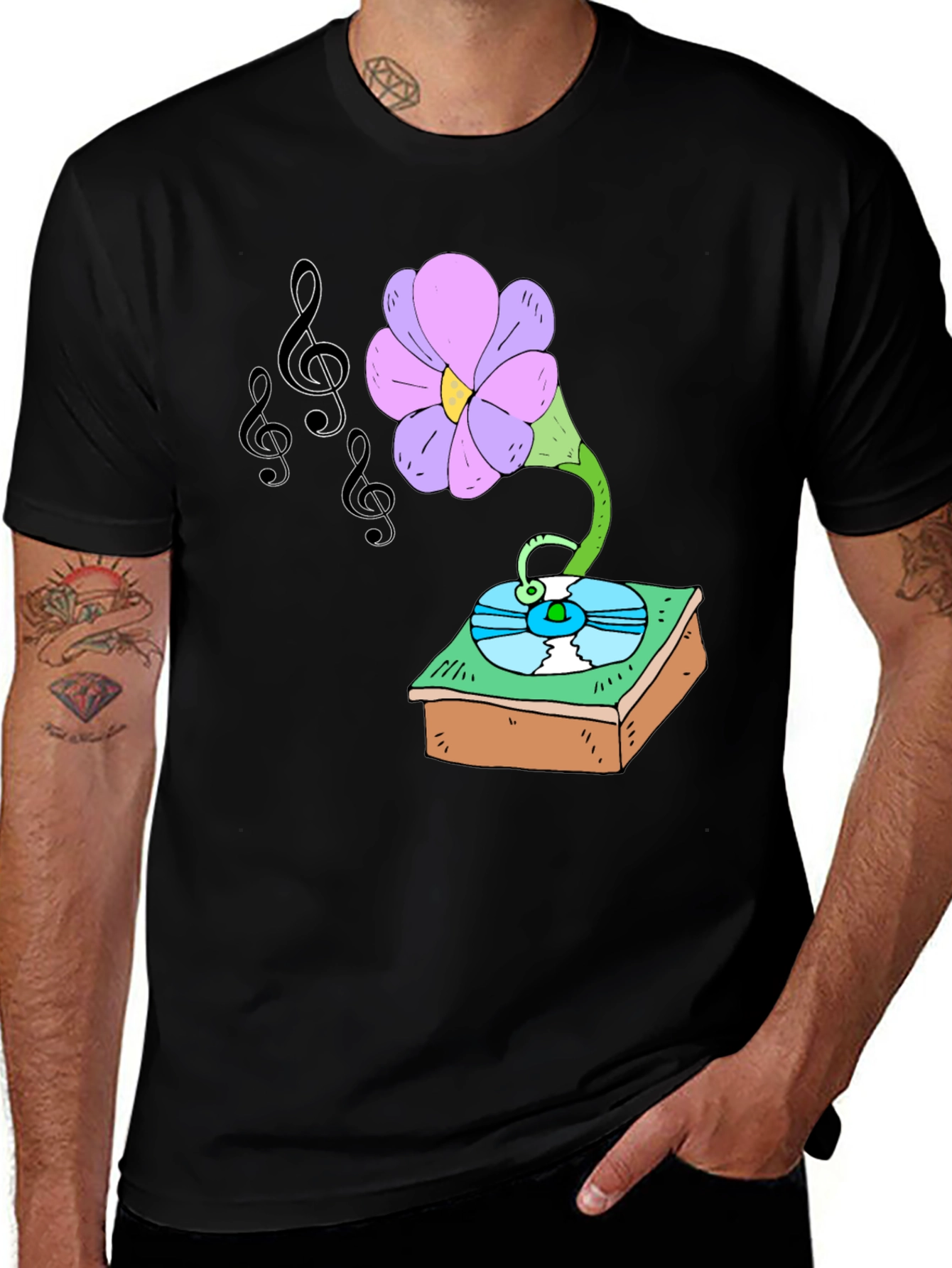 Variant 11 of Musical Flower Graphic Tee - Unisex