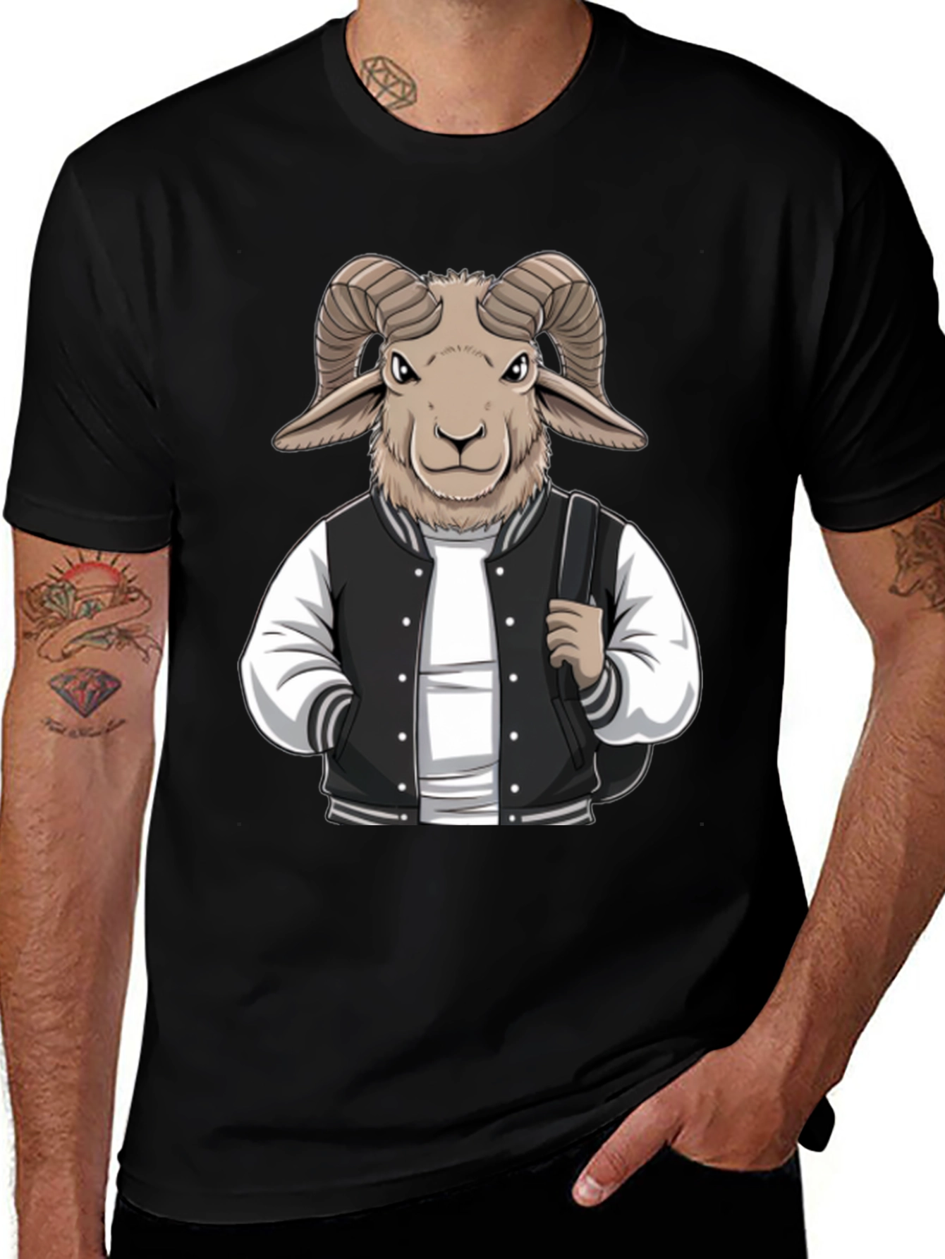 Variant 30 of Ram Varsity Jacket T-Shirt