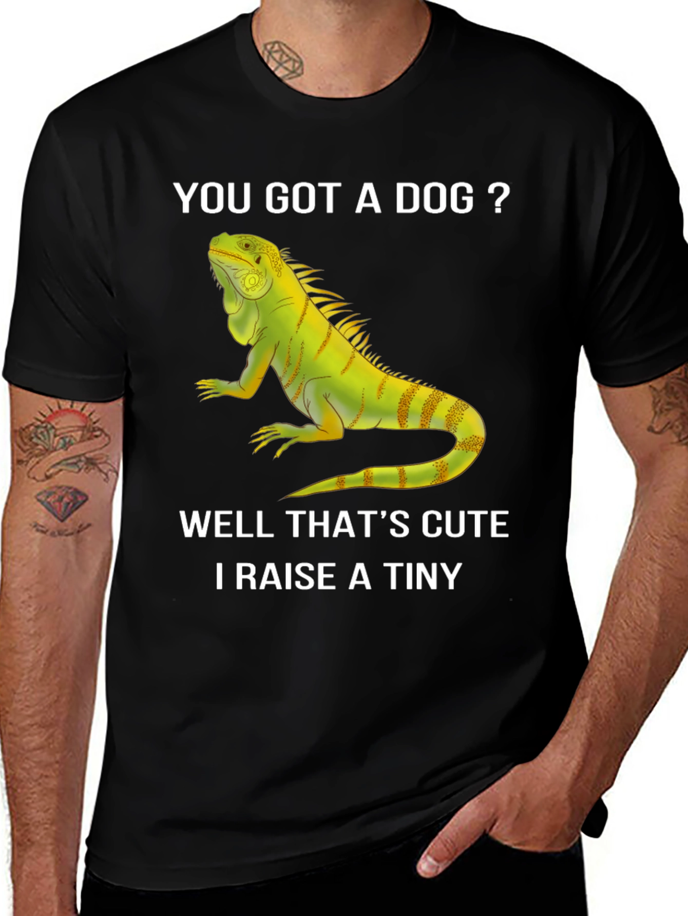 Variant 20 of Iguana Pet Owner T-Shirt: Raise a Tiny Dinosaur