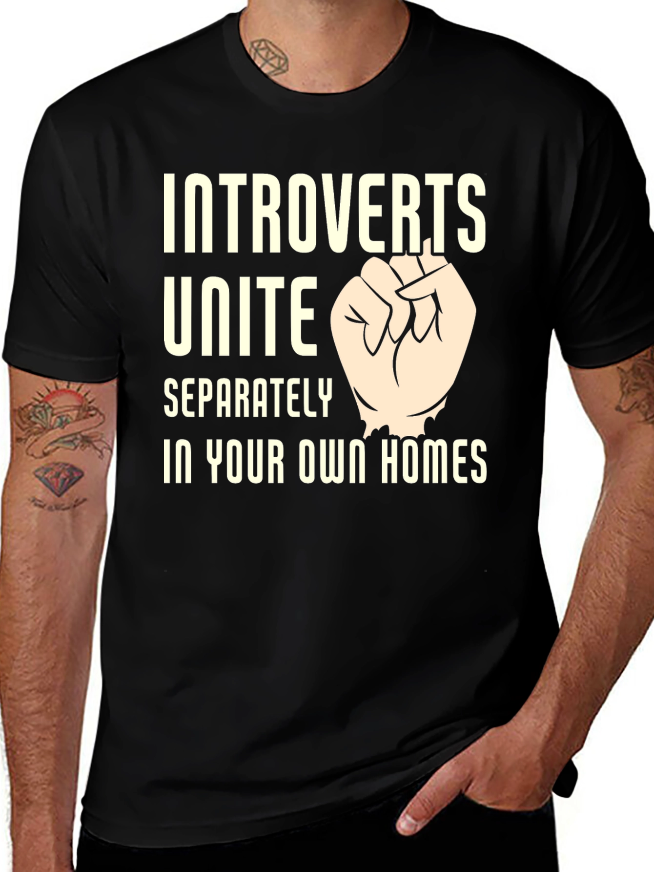 Variant 26 of Introverts Unite T-Shirt - Funny Slogan Tee