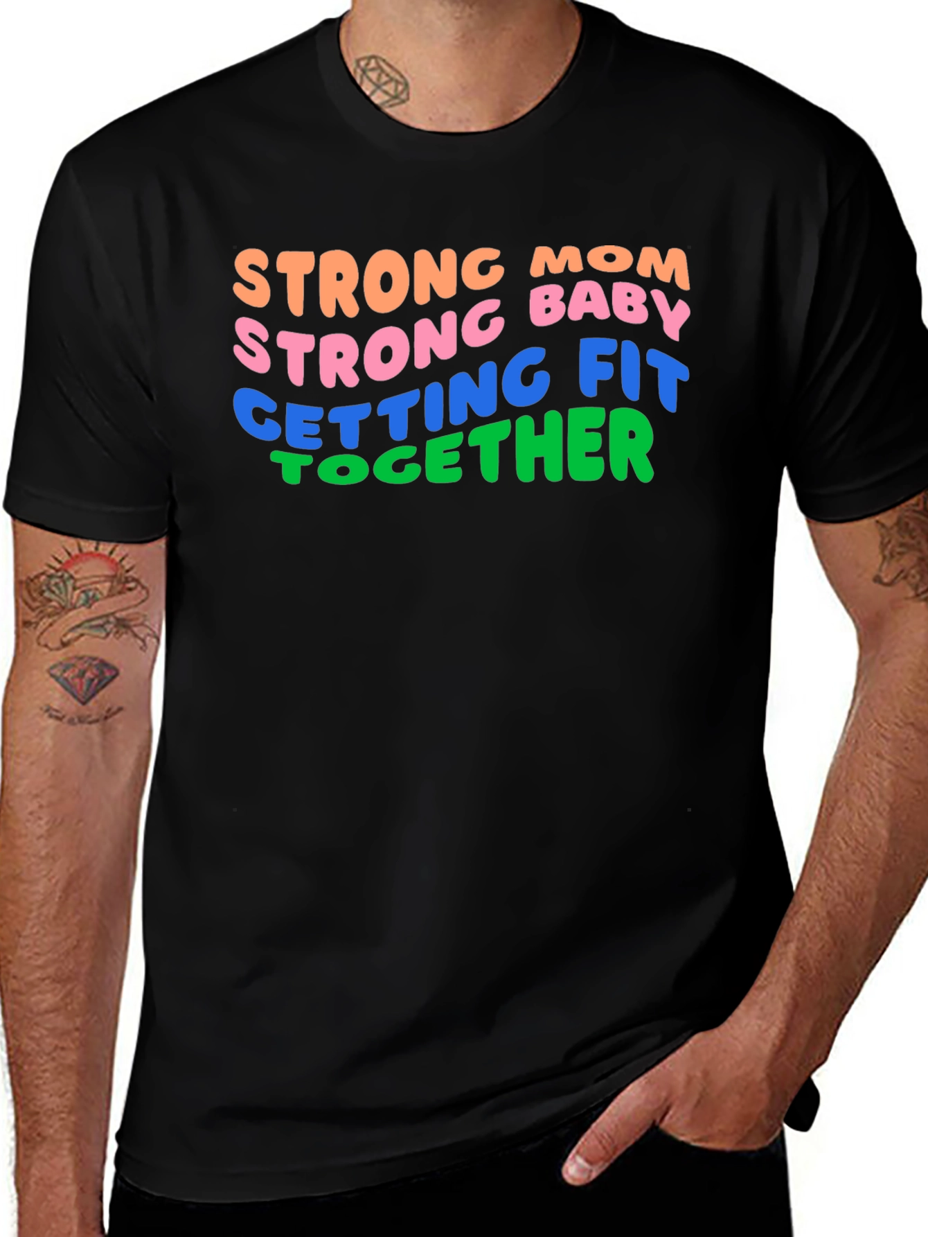 Variant 30 of Strong Mom T-Shirt