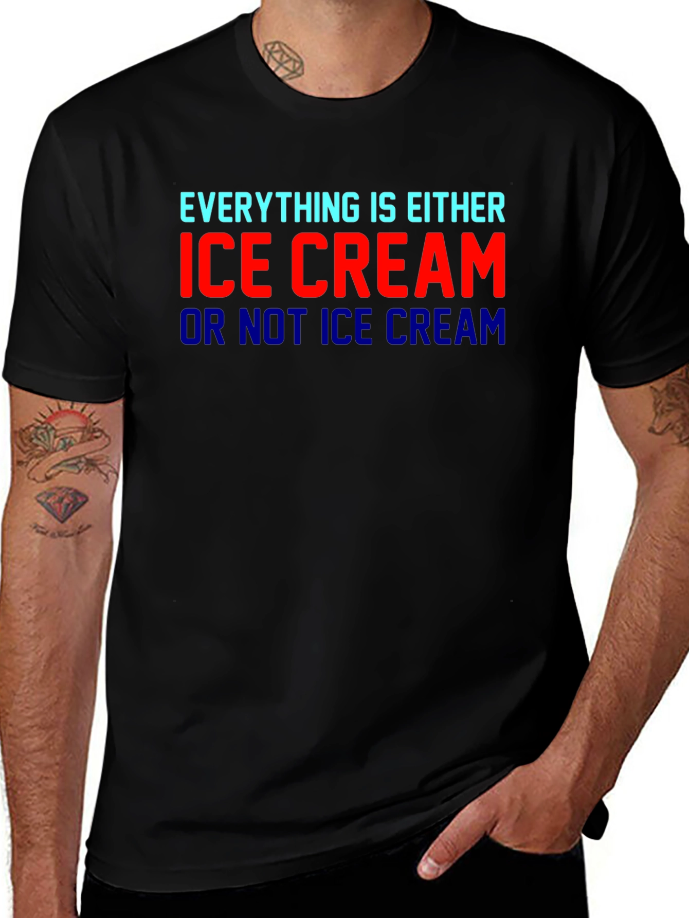 Variant 23 of Ice Cream T-Shirt - Funny Graphic Tee