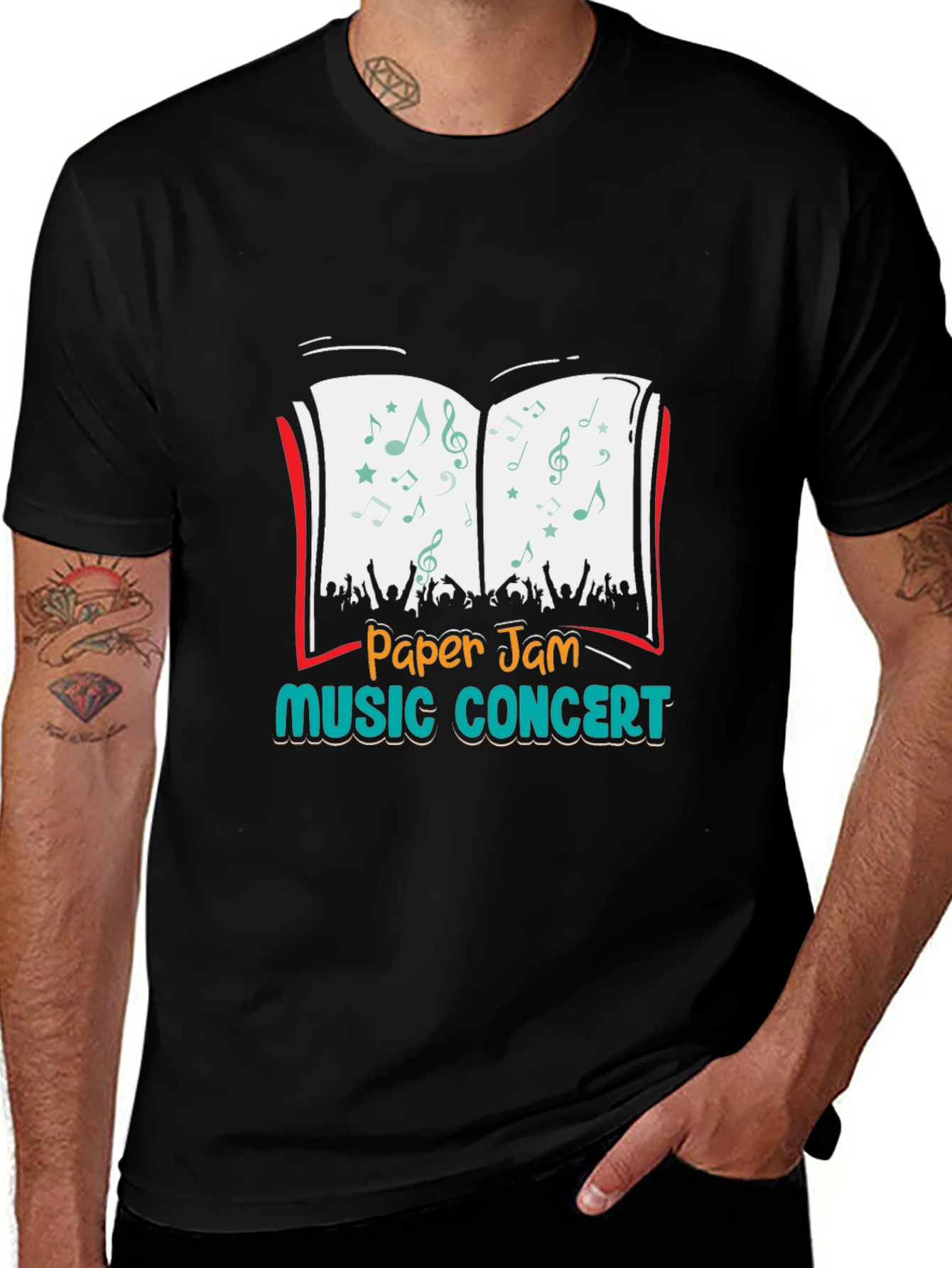 Variant 25 of Paper Jam Music Concert Graphic Tee