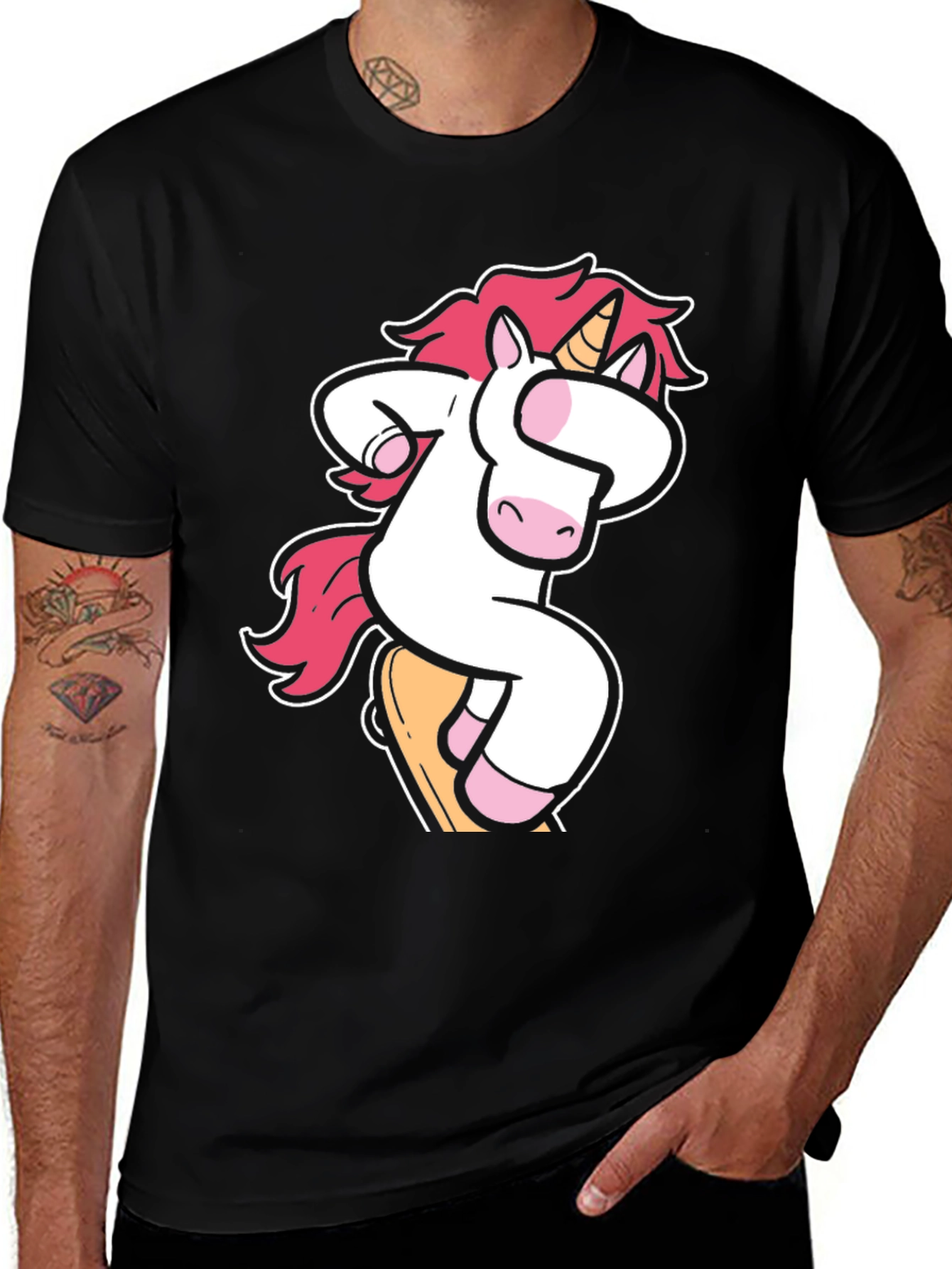 Variant 12 of Unicorn Skateboarder Graphic T-Shirt
