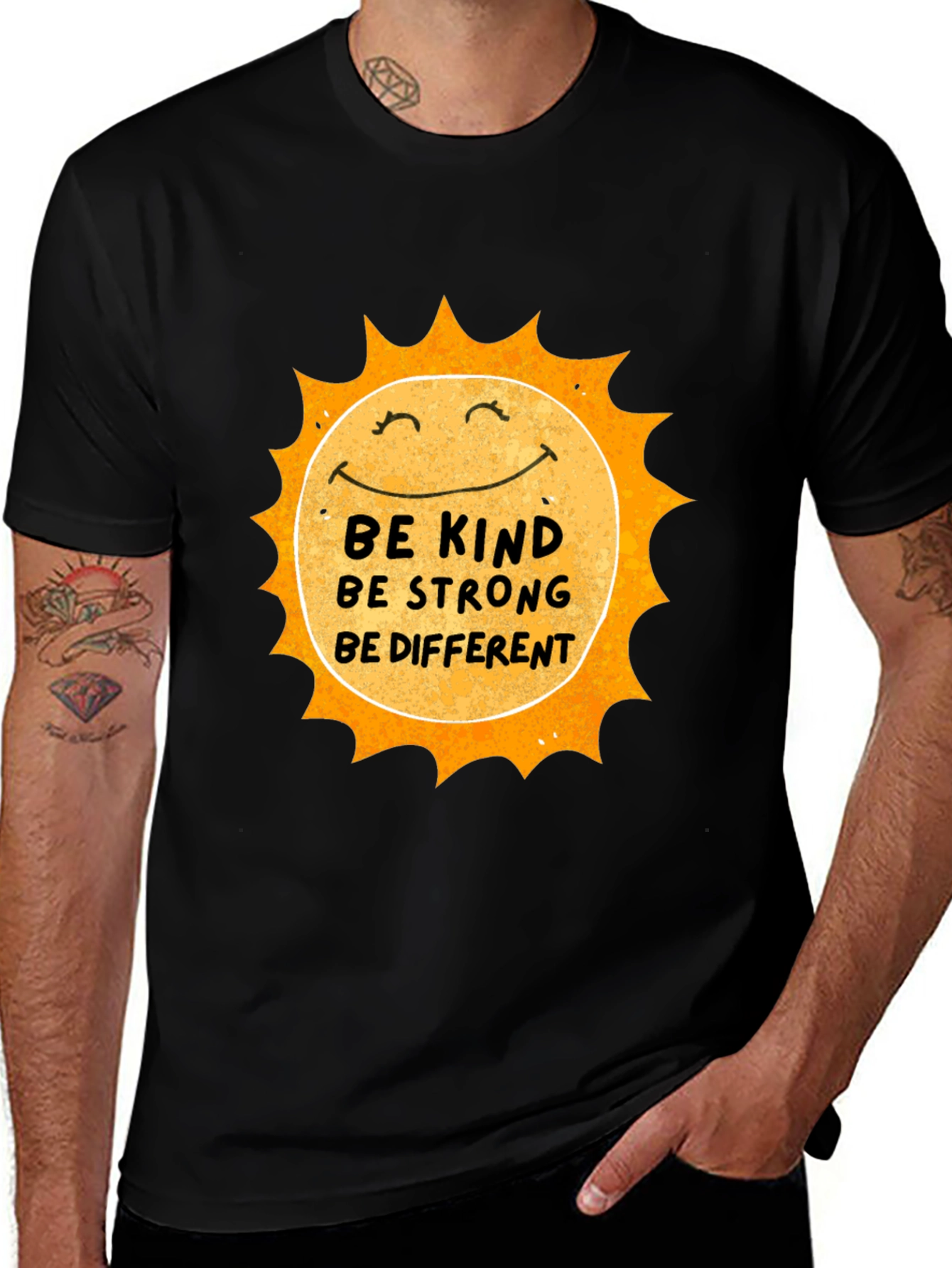 Variant 6 of Be Kind Sun Graphic Tee - Positive Message T-Shirt