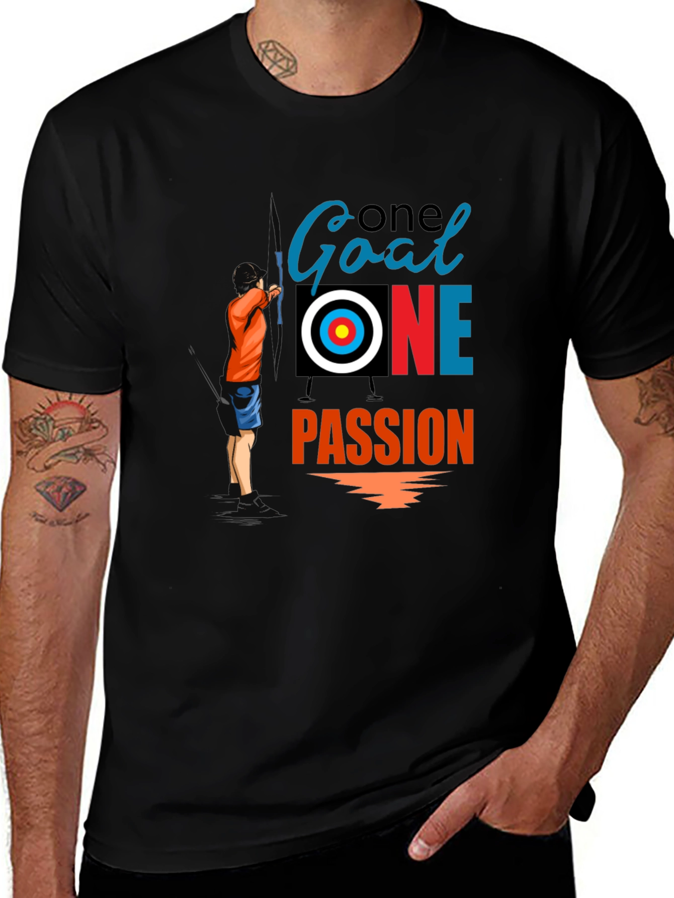 Variant 18 of Archery Goal Passion Graphic Tee