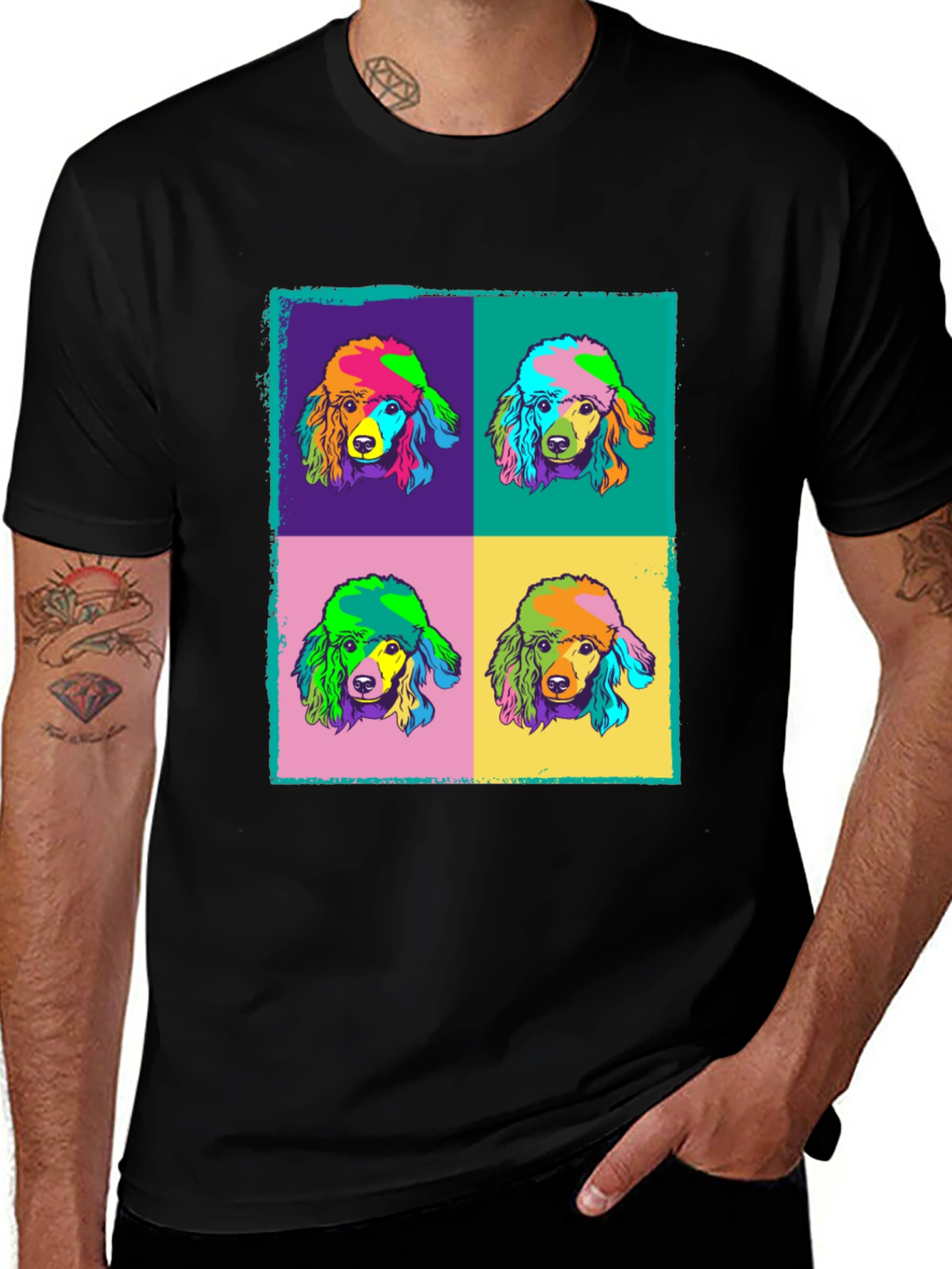 Variant 22 of Pop Art Poodle T-Shirt - Unique Graphic Tee