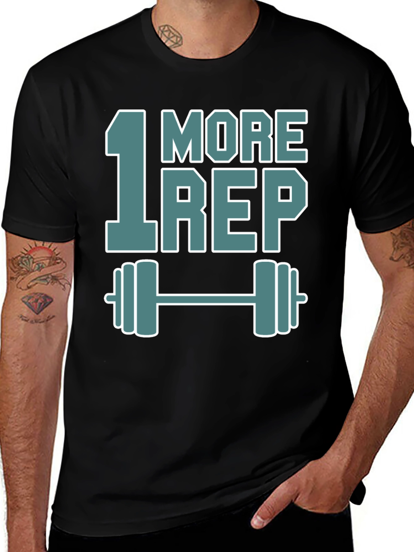 One More Rep Workout T-Shirt - Gym Motivation