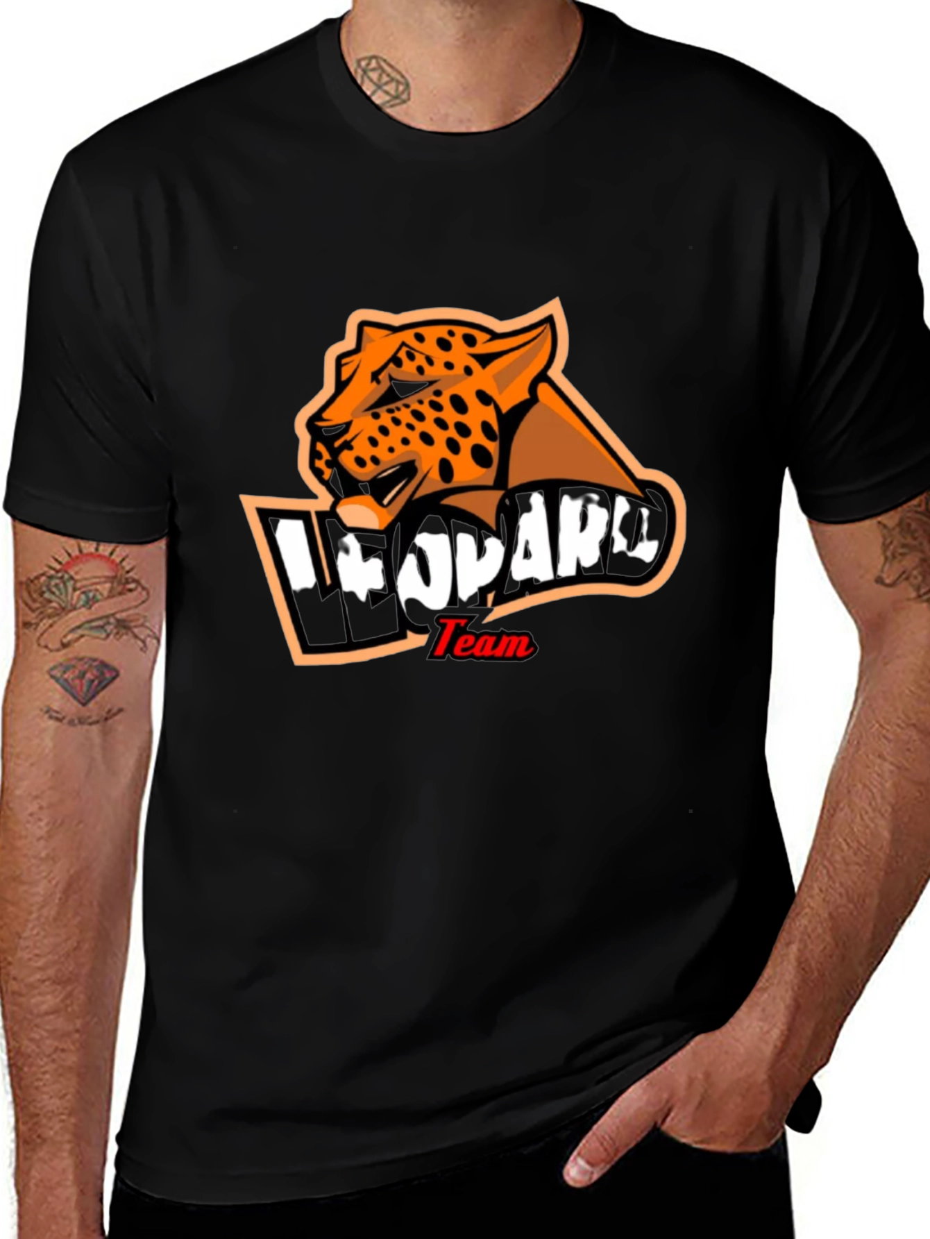 Leopard Team Graphic T-Shirt