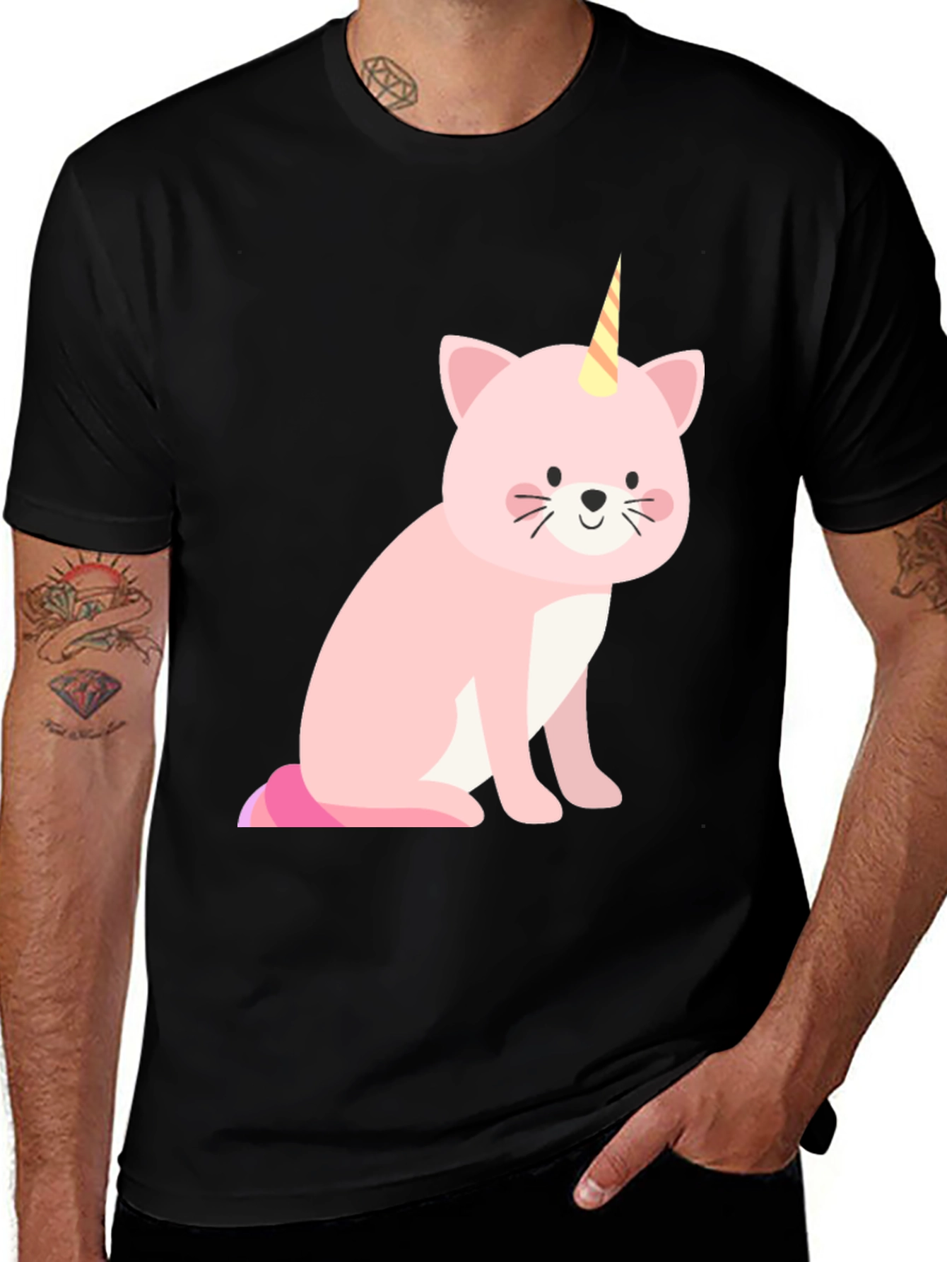 Unicat T-Shirt - Men's Black Tee