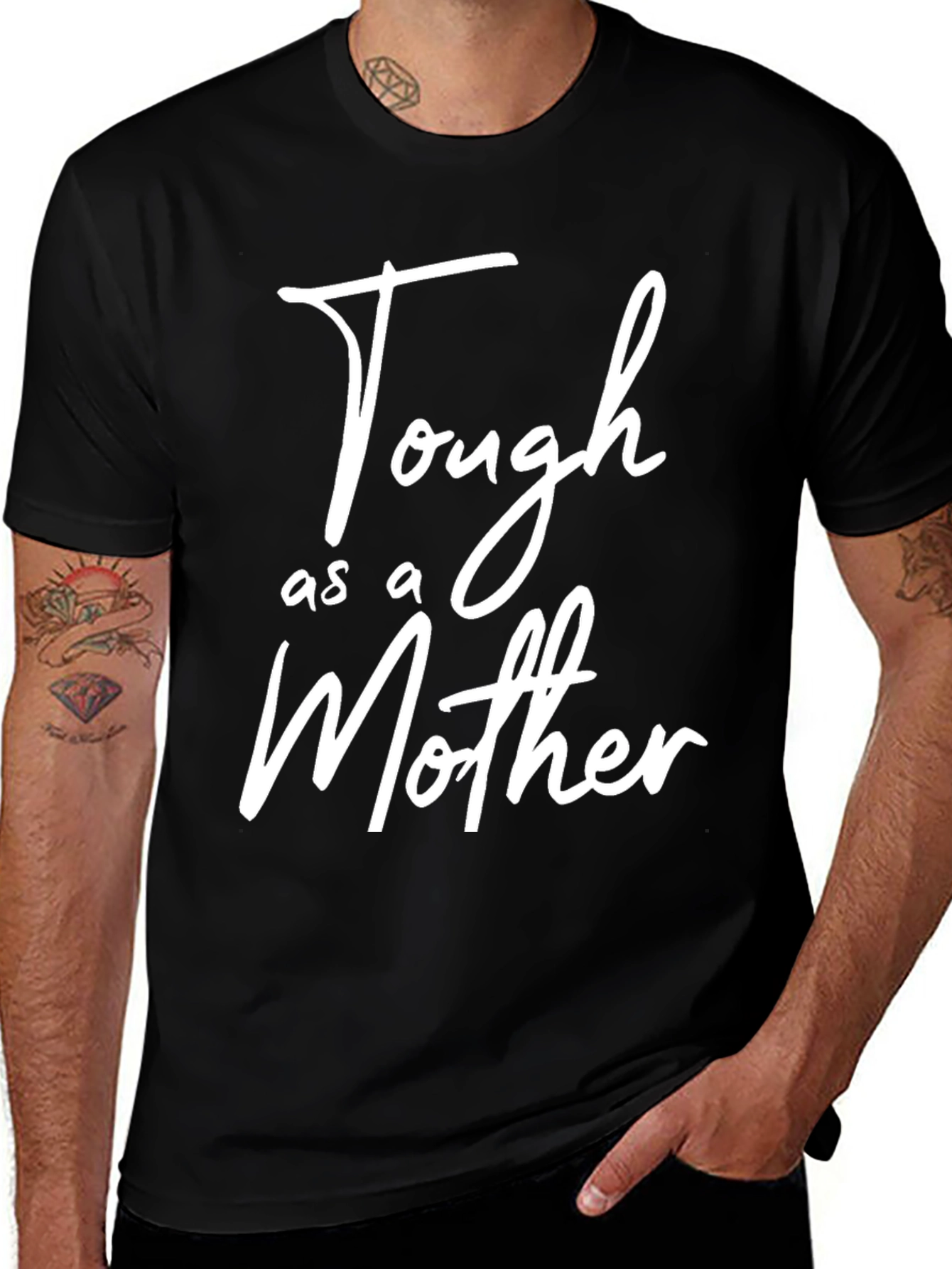 Variant 18 of Tough as a Mother Graphic T-Shirt - Black