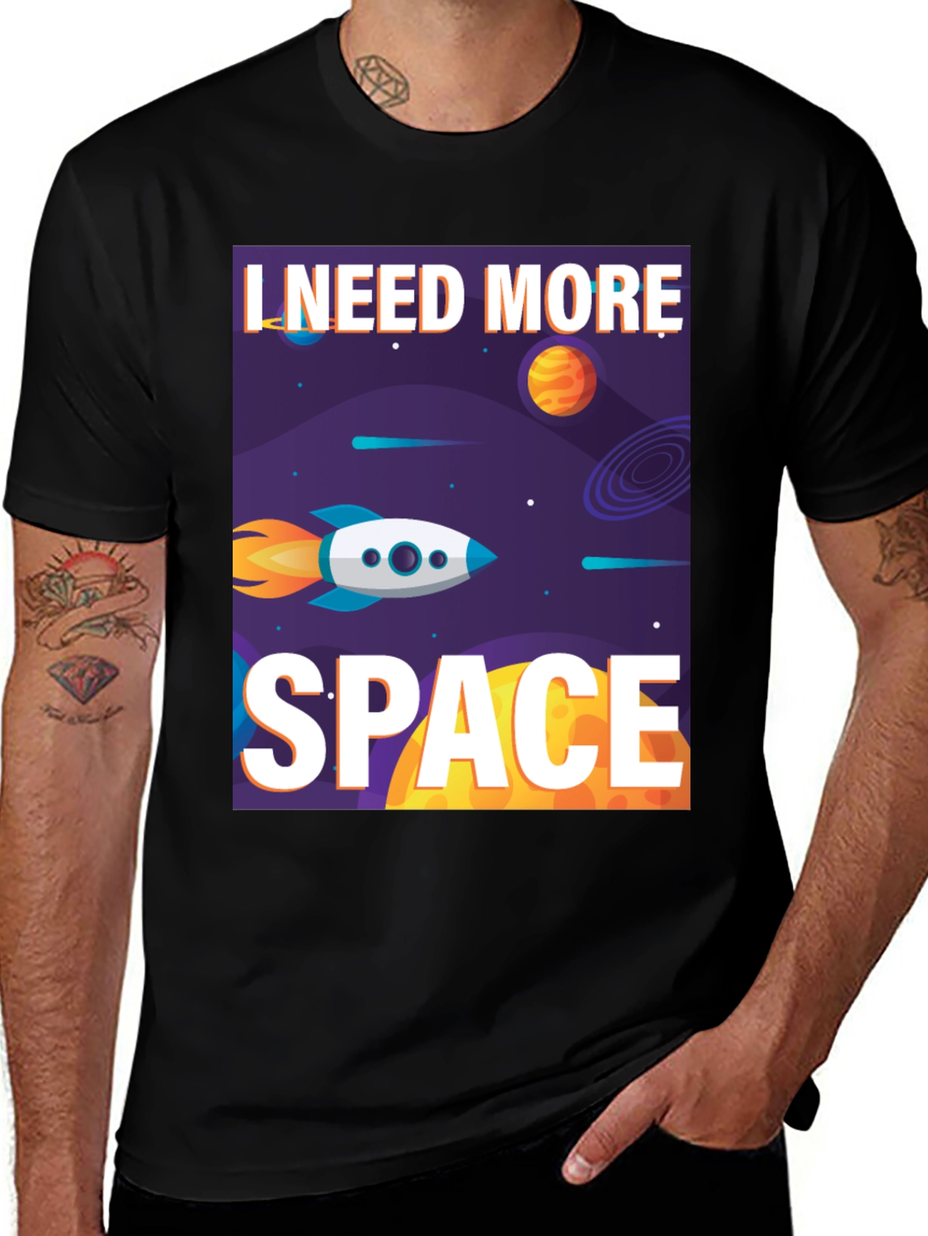 Variant 17 of I Need More Space Graphic Tee